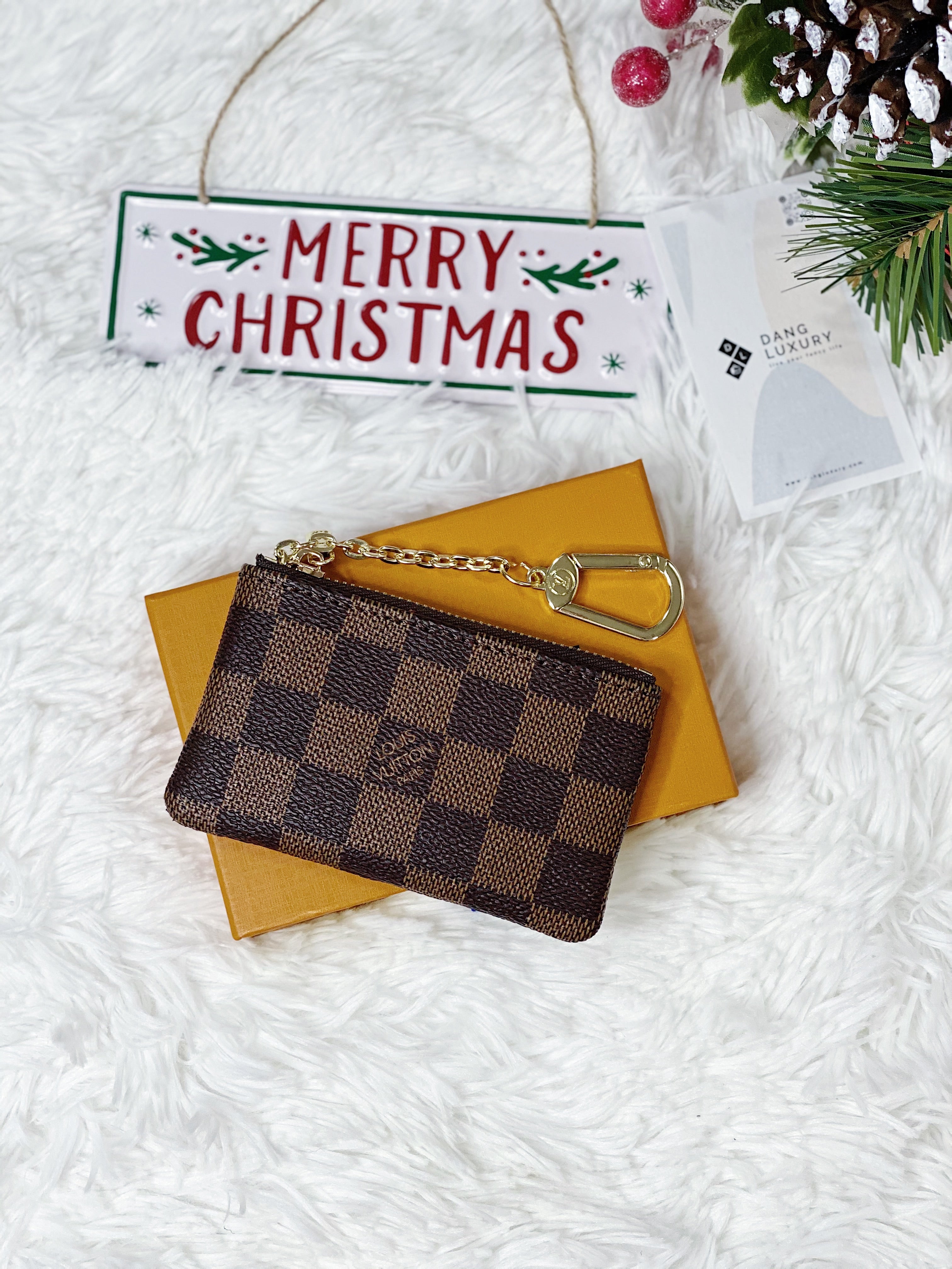 [TOP] L&V LV Damier Ebene Key Pouch - LV Louis Vuitton
