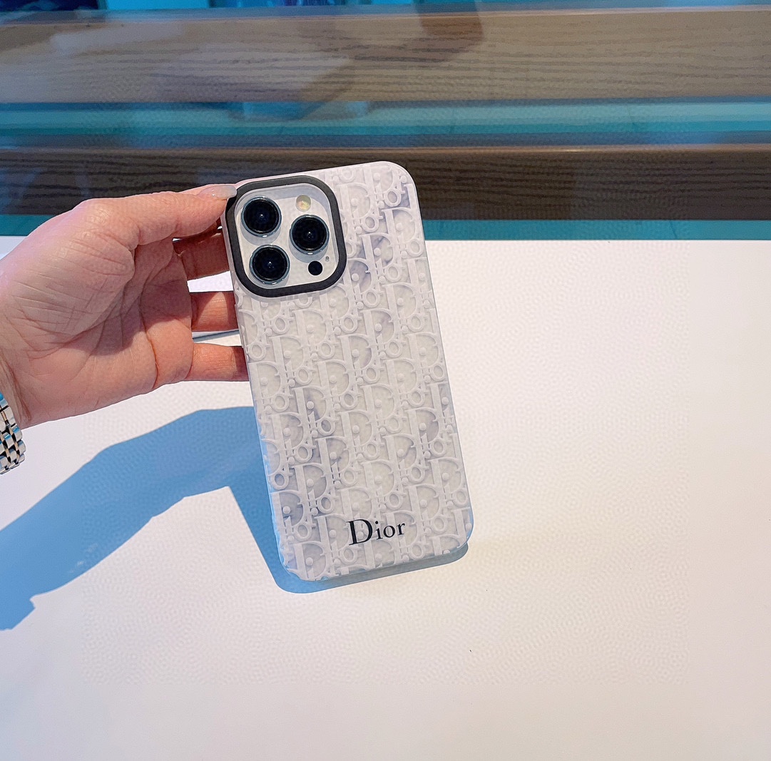 [TOP] D!or Iphone case - White - Christian Dior