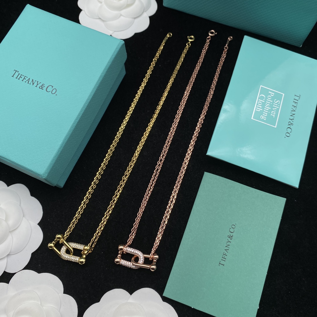 [TOP] Tiff@ny%Co Lock Necklace - 2 Color - Tiffany