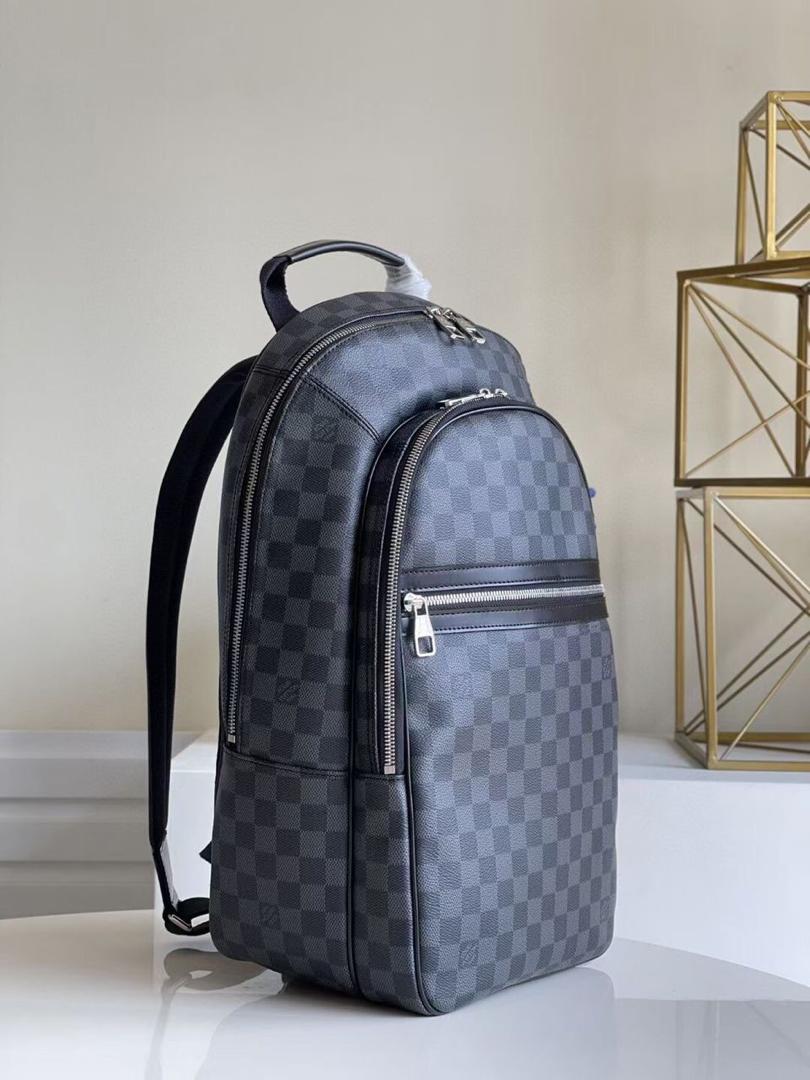 [TOP] L&V L*V Michael Backpack - Damier Ebene - LV Louis Vuitton