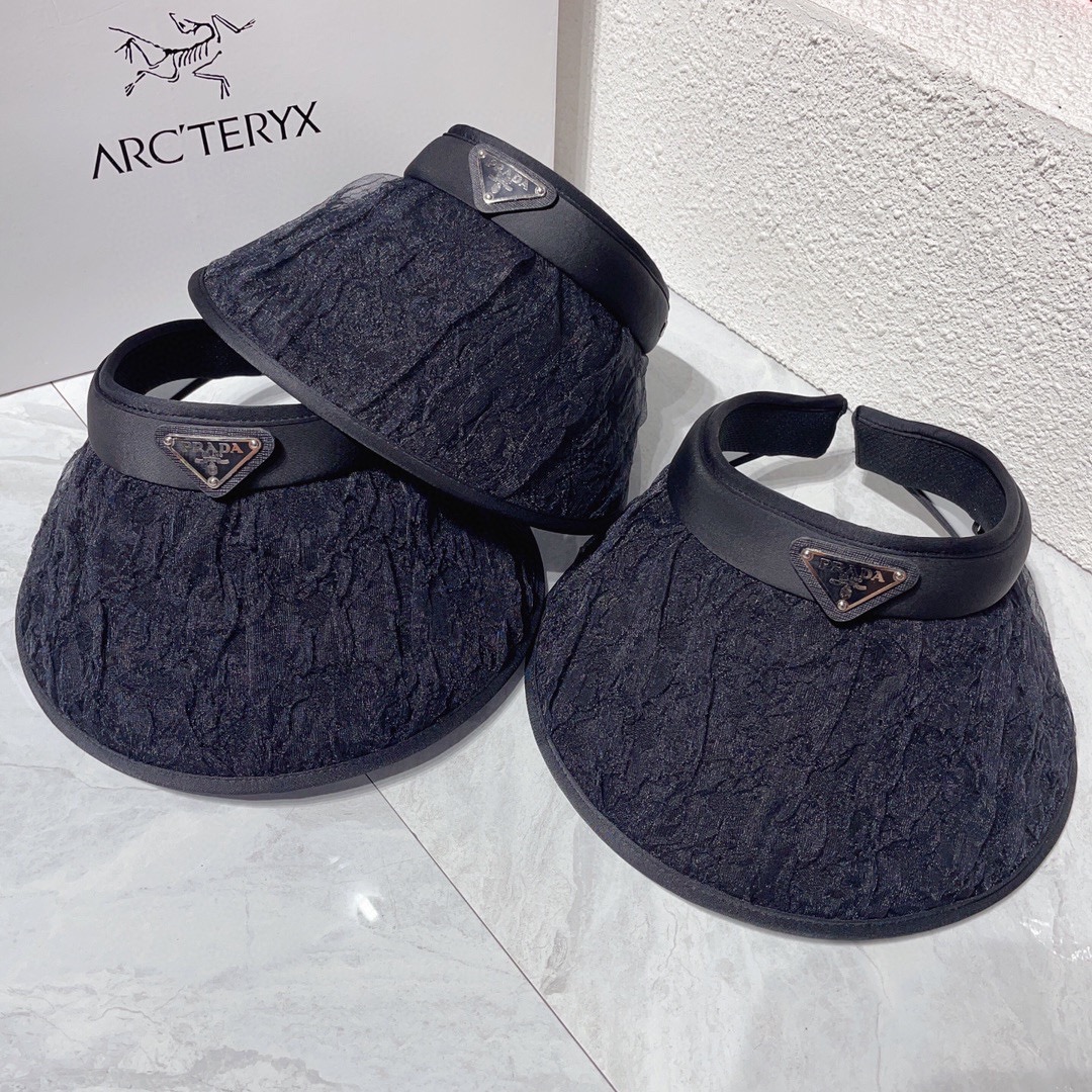 [TOP] PR@DA Peaked Sun Cap - 2 Color - Prada