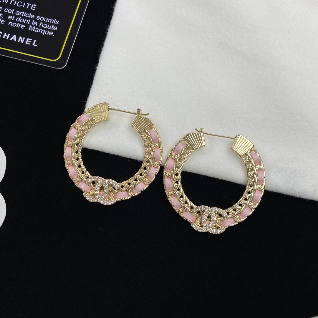 [Top] CH@NEL Metal Earrings - 3 Colors - Chanel