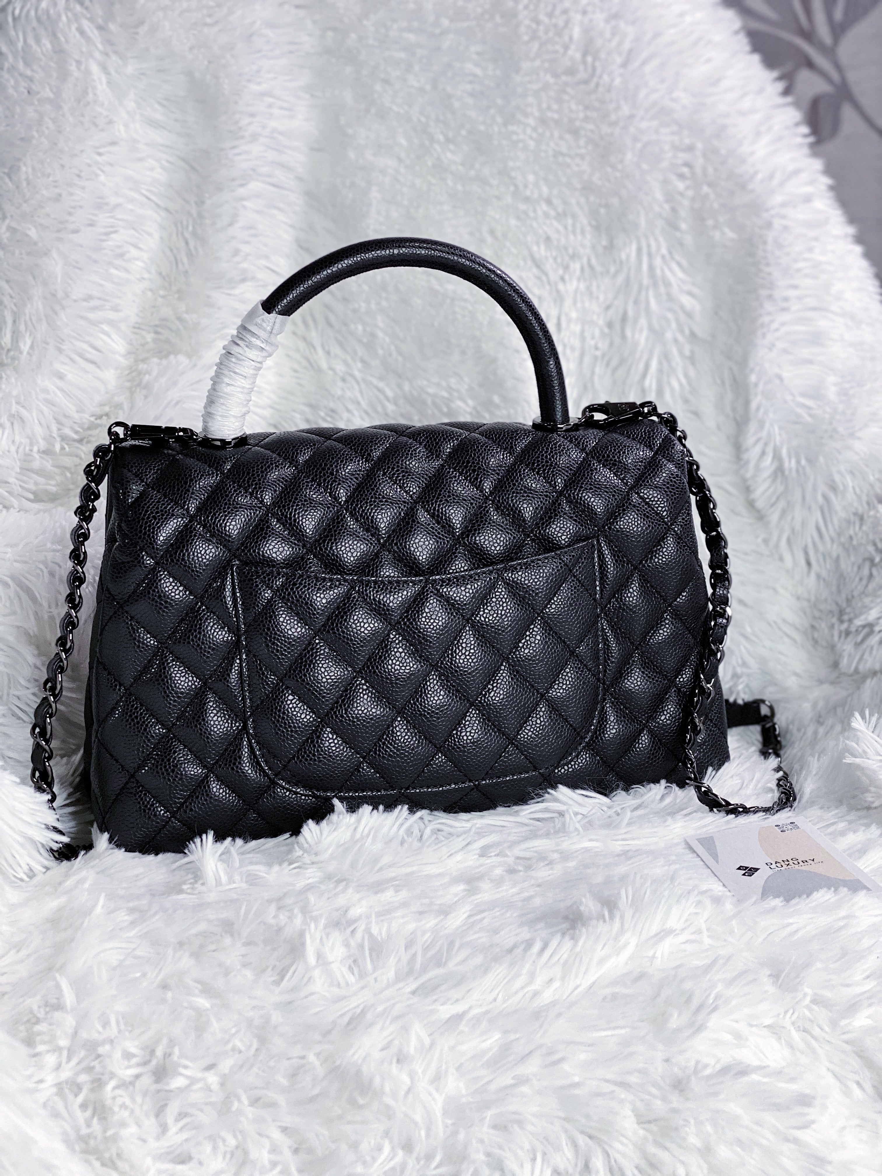 [TOP] CH@NEL CoCo Handle Bag - ALL BLACK - Chanel