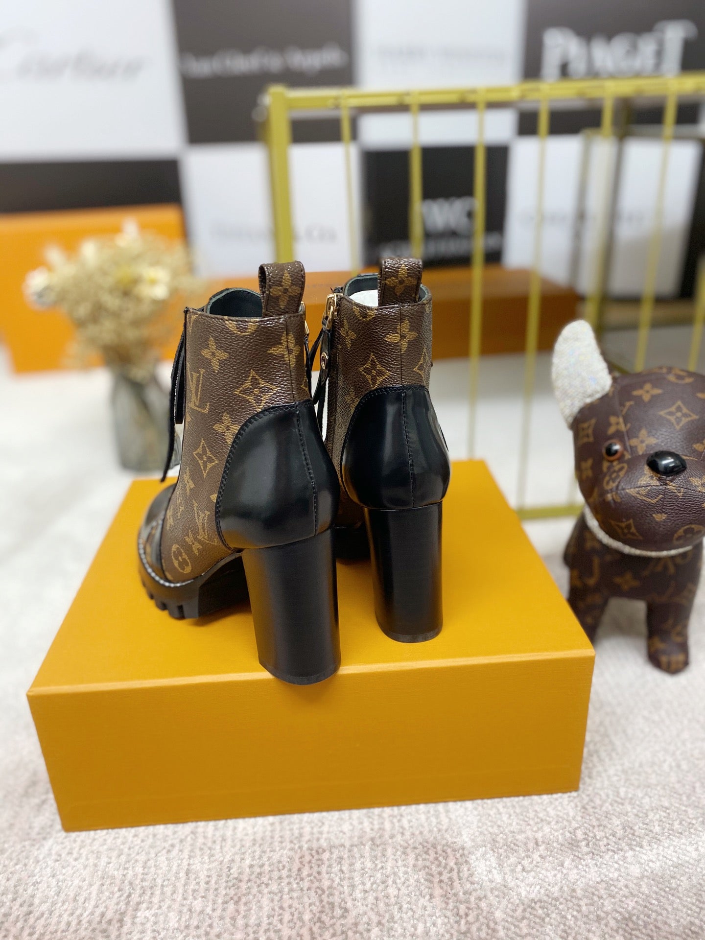 [TOP] L&V L*V Women Star Trial Ankle Boots - Black - LV Louis Vuitton