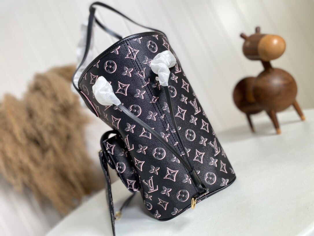 [TOP] L&V L*V Neverfull Monogram Fall For You - Black - LV Louis Vuitton
