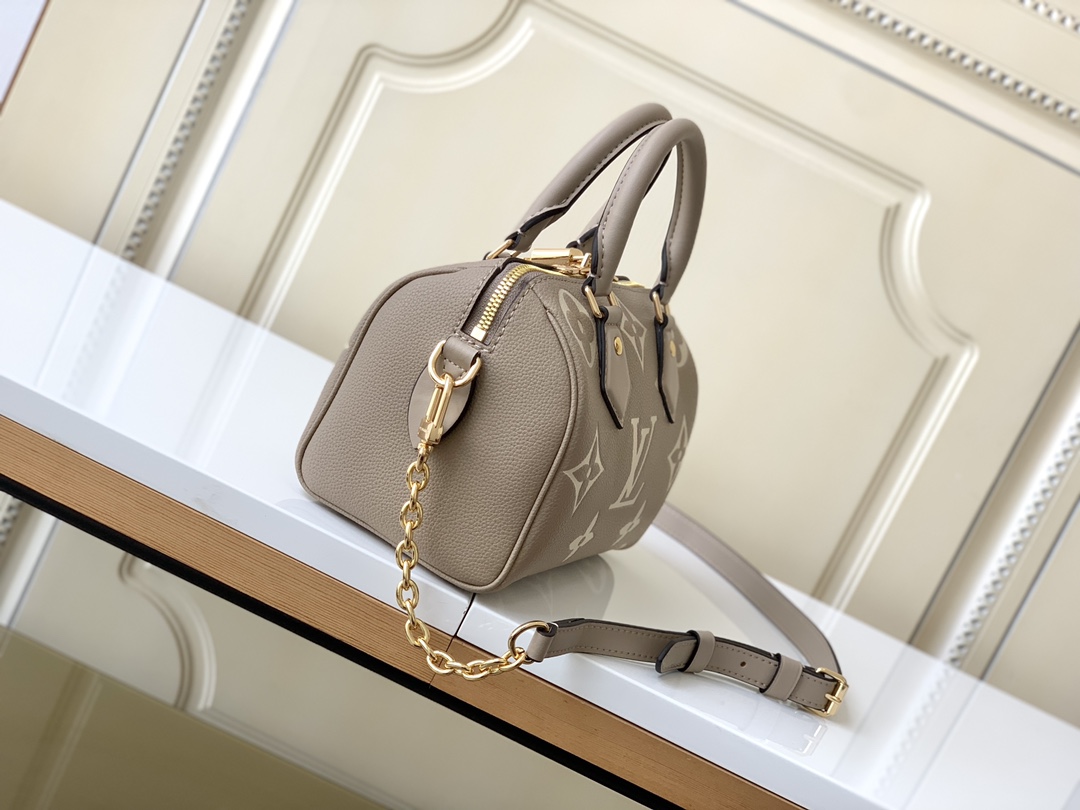 [TOP] L&V Speedy Bandouliere 25 Bi Color - Grey - LV Louis Vuitton