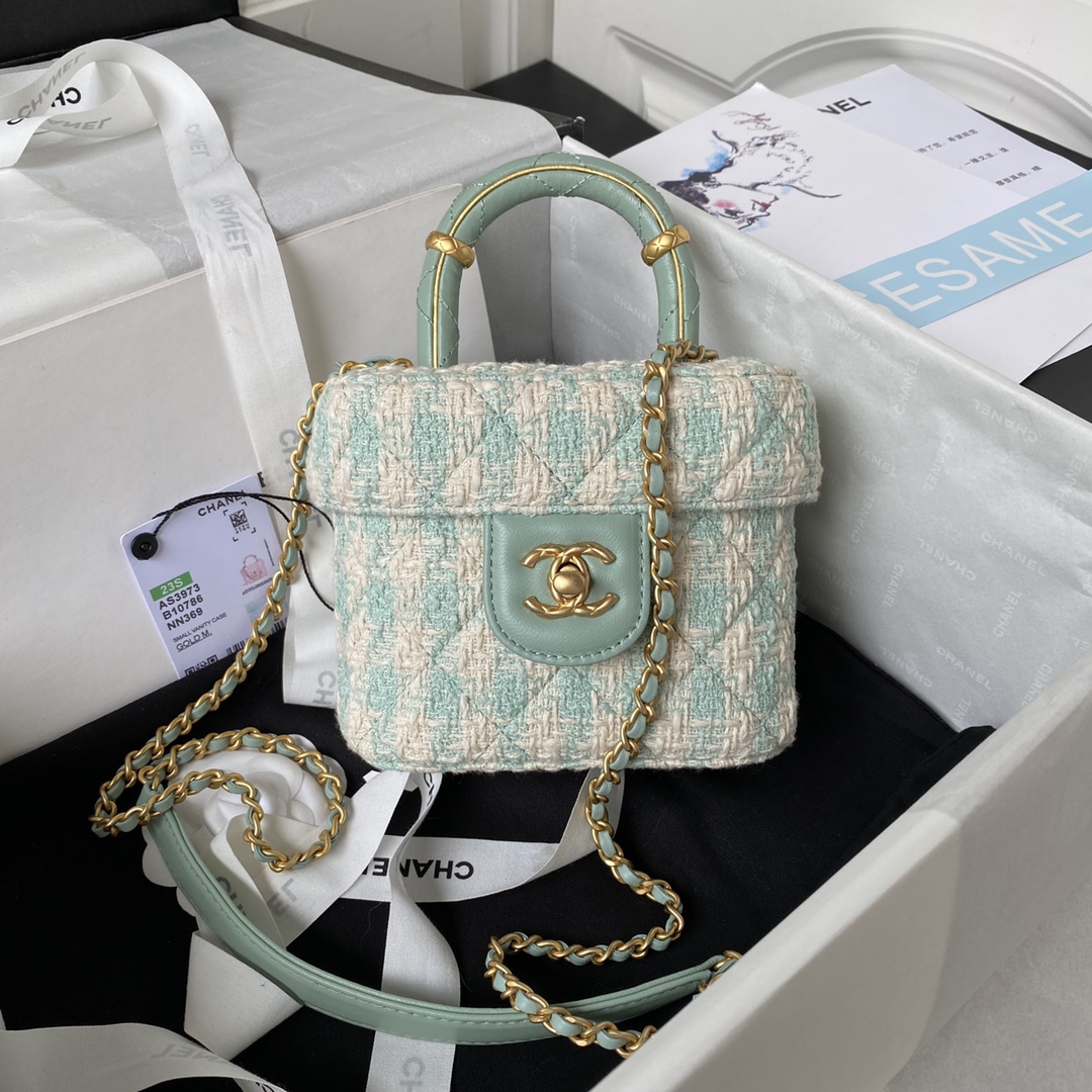 [TOP] CH@NEL Mini Handle Bag 12cm - 2 Color  - Chanel