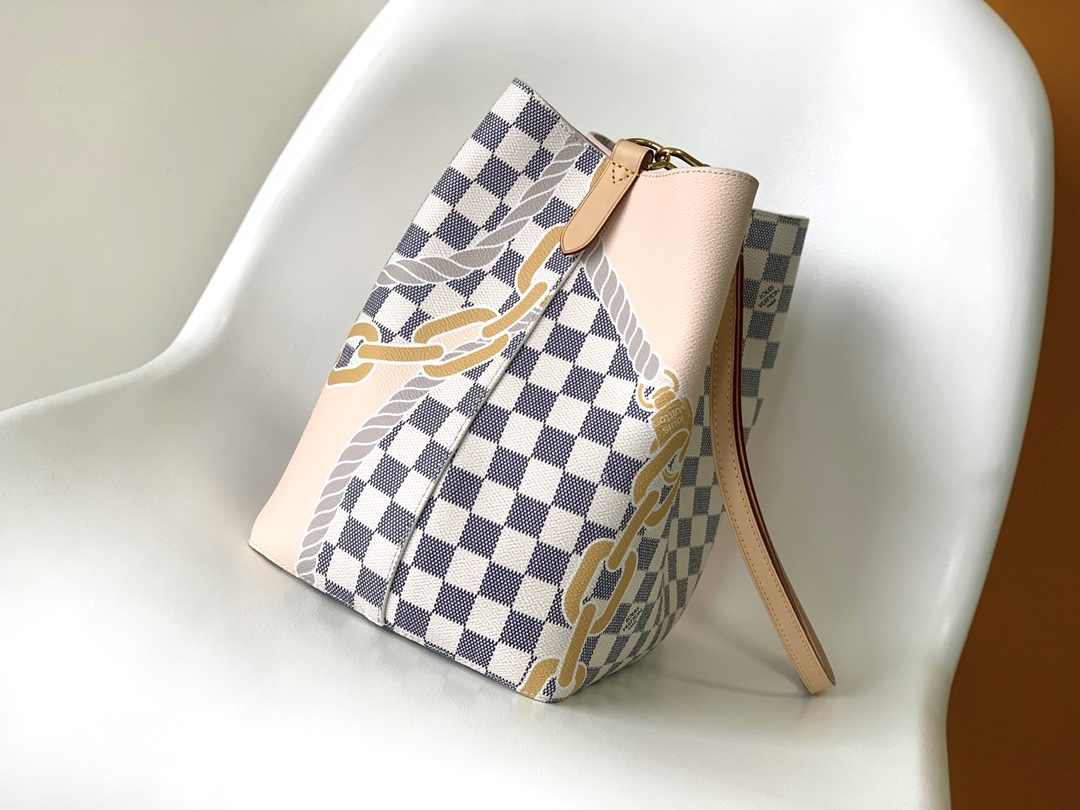 [TOP] L&V LV NoeNoe Medium Handle - Damier Azur - LV Louis Vuitton