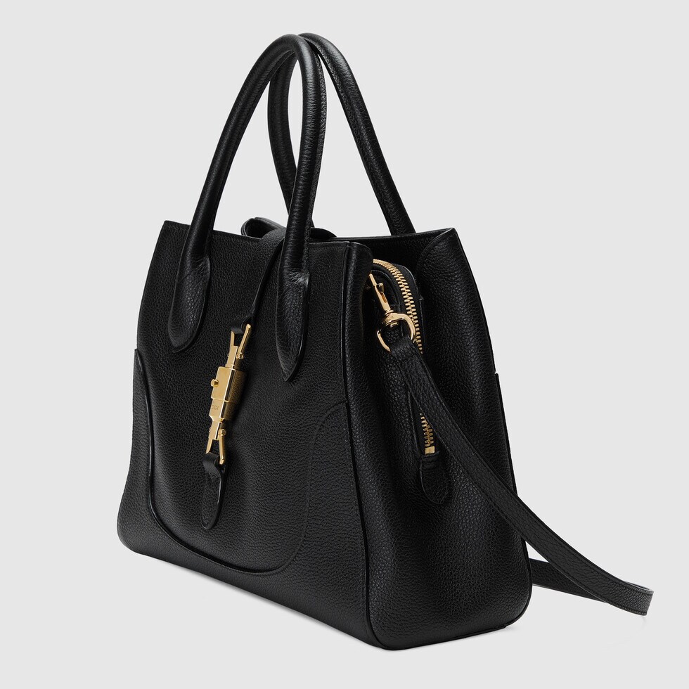 [TOP] GUCC! Jackie 1961 series Small Tote bag-GHW-2 colors-Brown-Black - Gucci