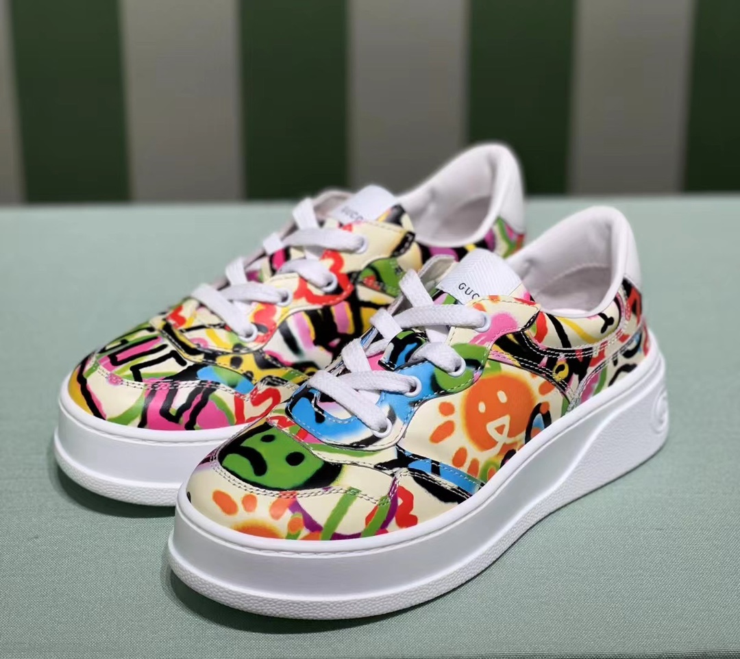 [TOP] GUCC! Leather Sneakers - Color