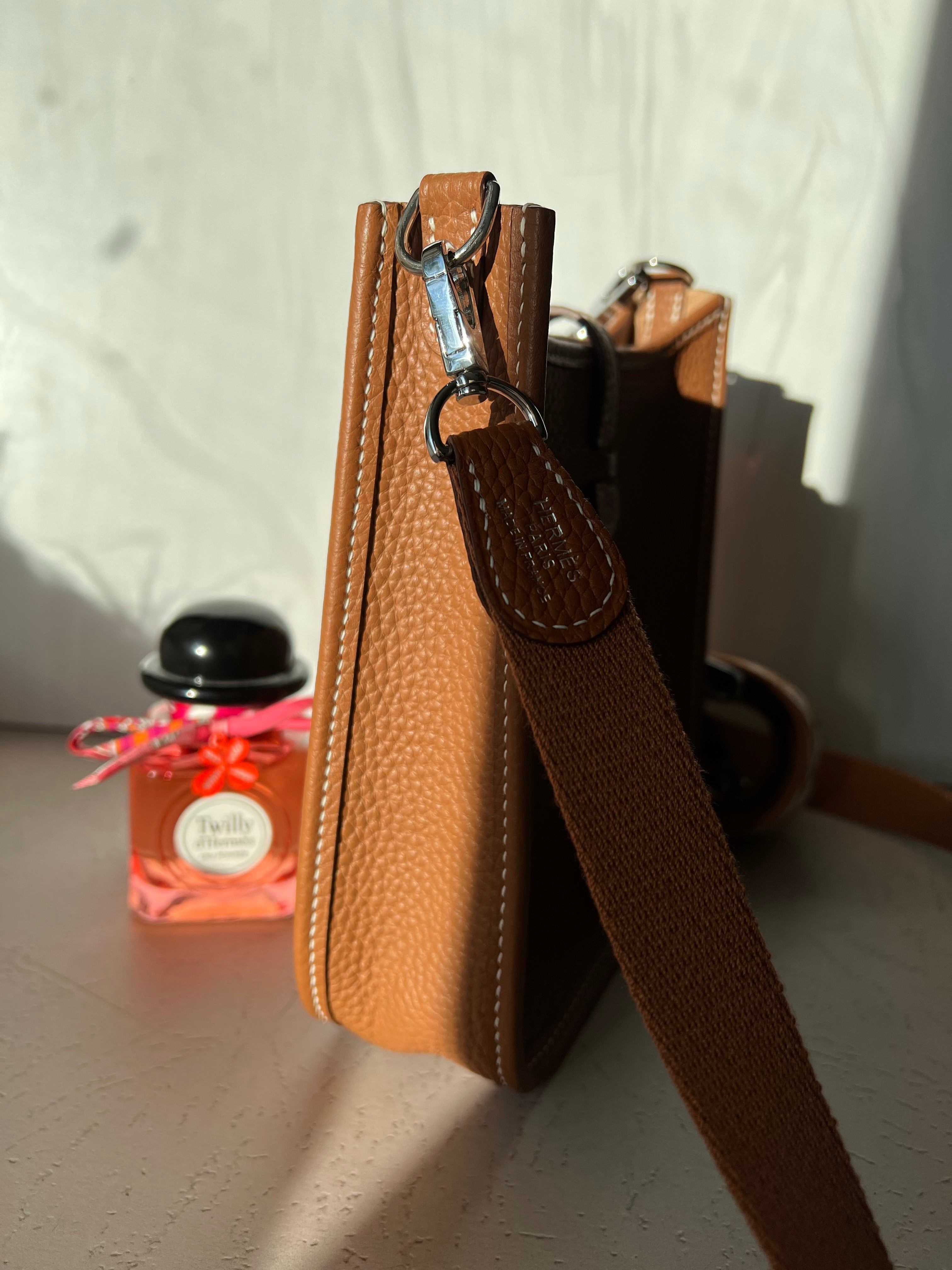 [TOP] H€RMES Evelyne Bag 16cm - Brown - Hermes