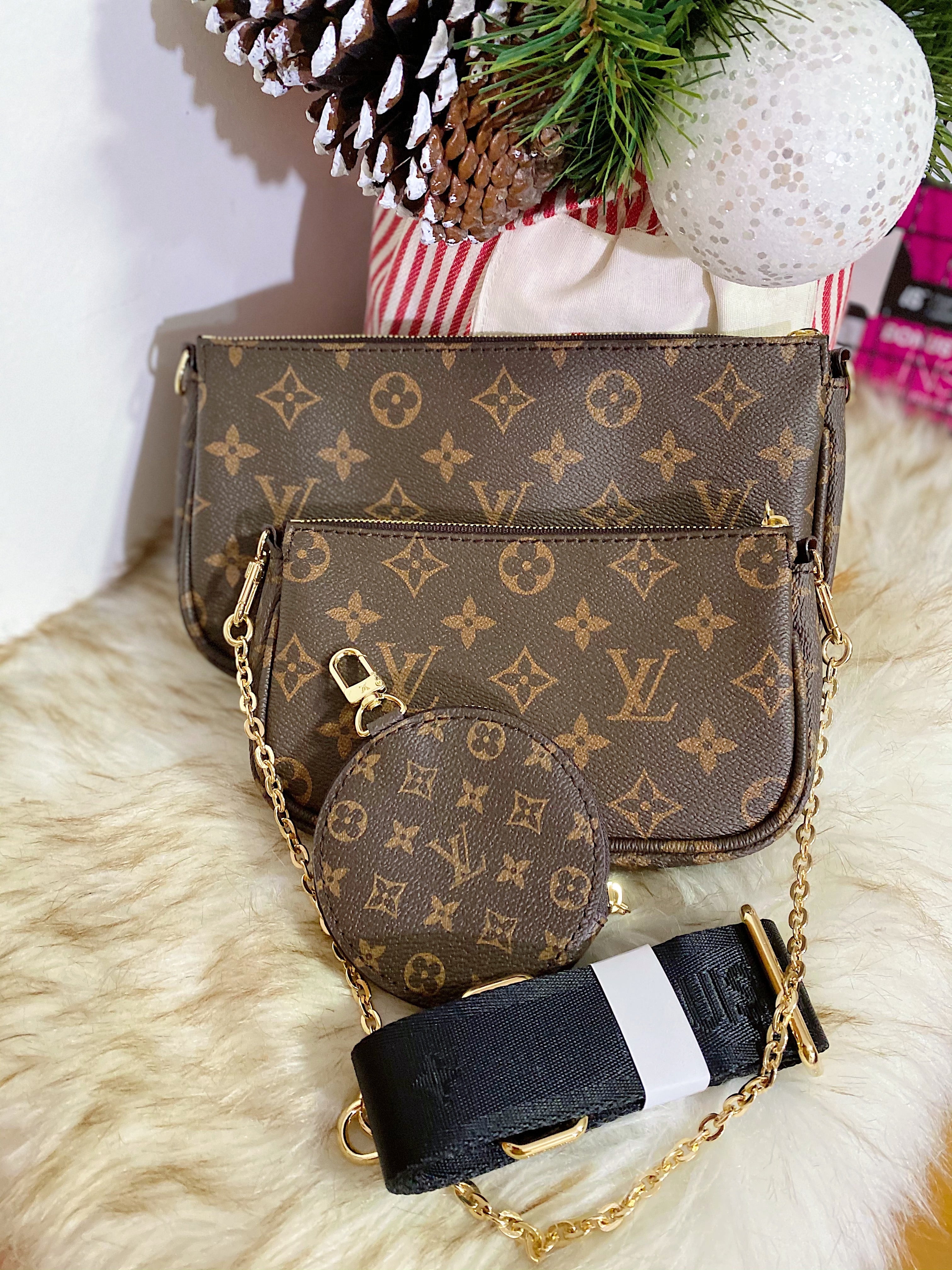 [TOP] L&V LV Multi Pochette - BLACK STRAP - LV Louis Vuitton