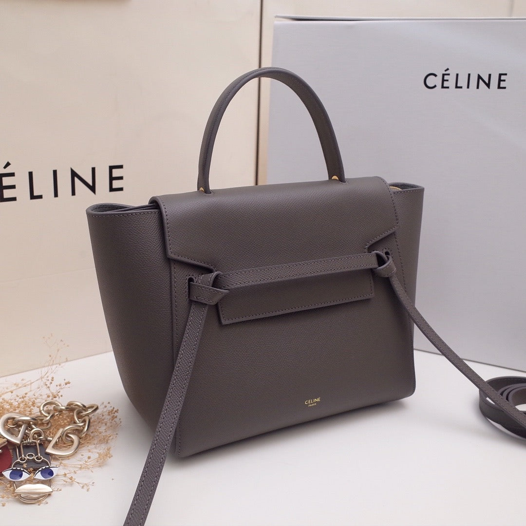 [TOP] C€LINE Micro Belt Bag - Dark Grey - Celine