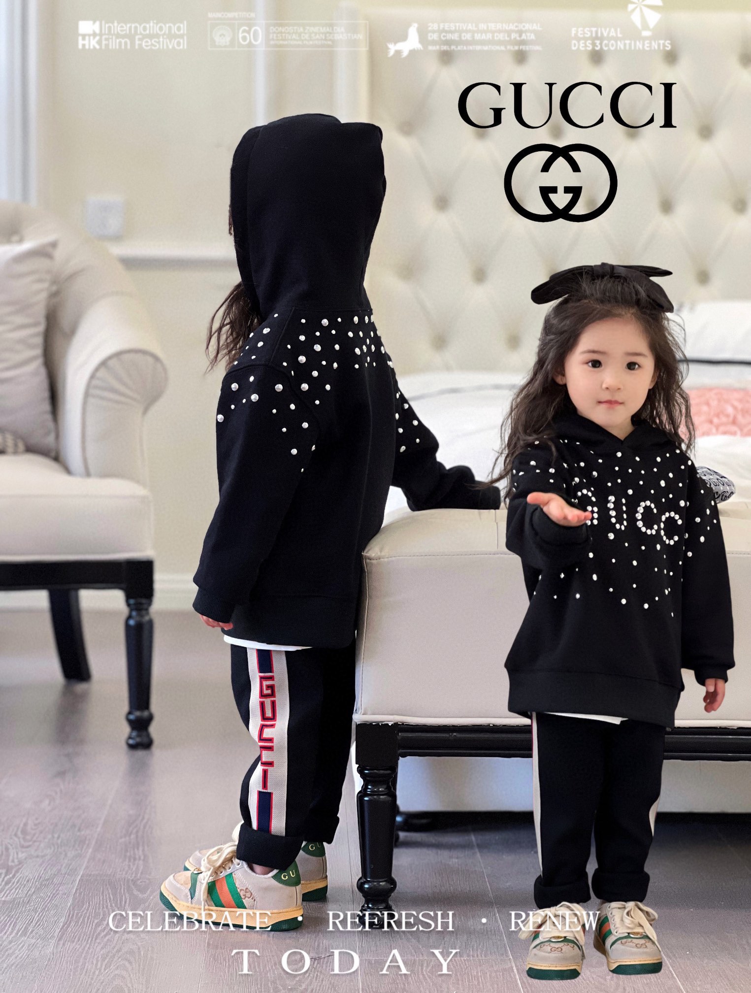 [TOP] GUCC! Long Sleeve Hoodie Set