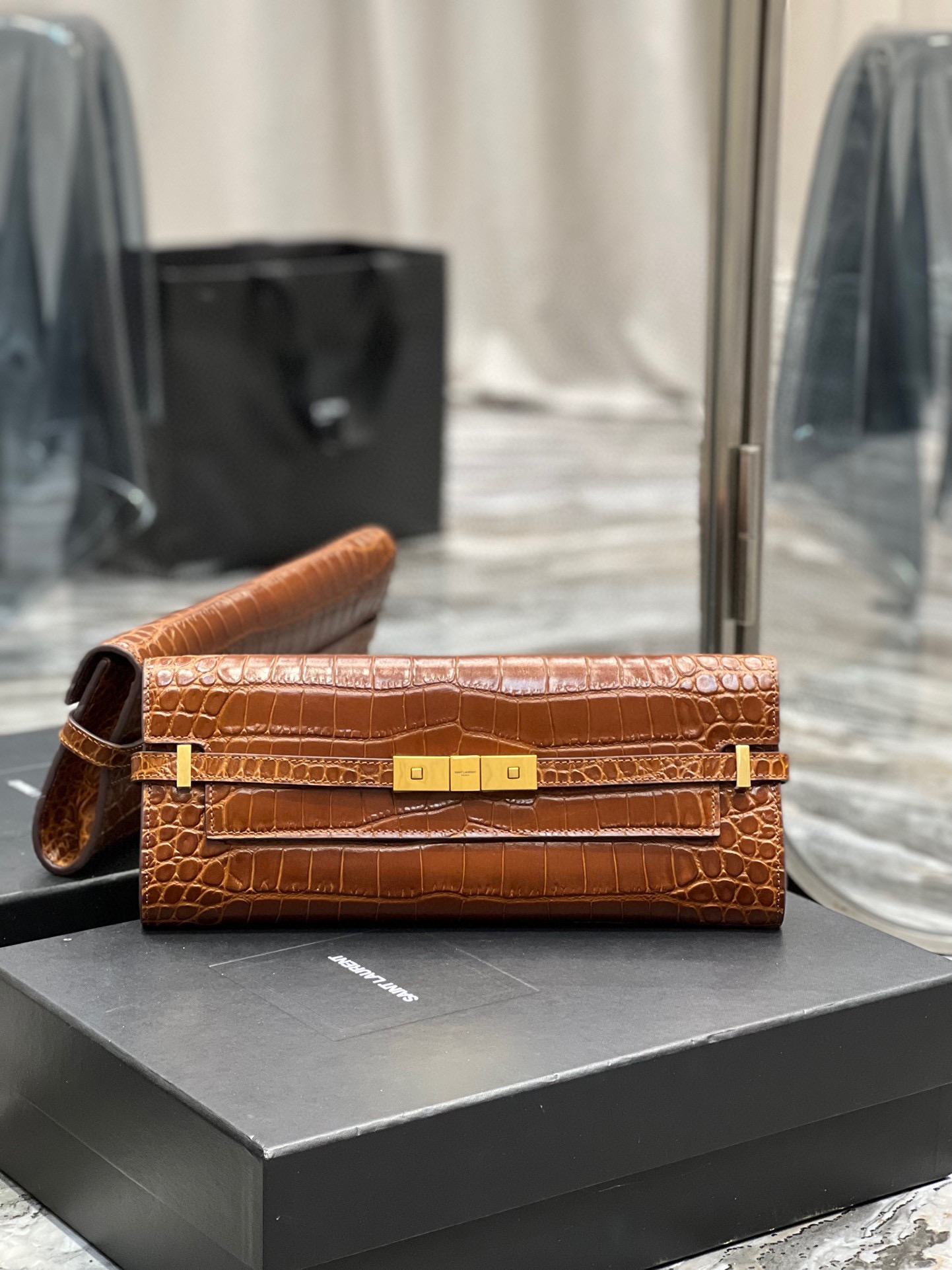 [TOP] Y$L Manhattan Clutch Handbag - 4 Color - Ysl Yves Saint Laurent