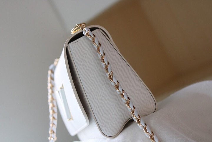 [TOP] L&V L*V Twist MM Epi Bag - White on White - LV Louis Vuitton