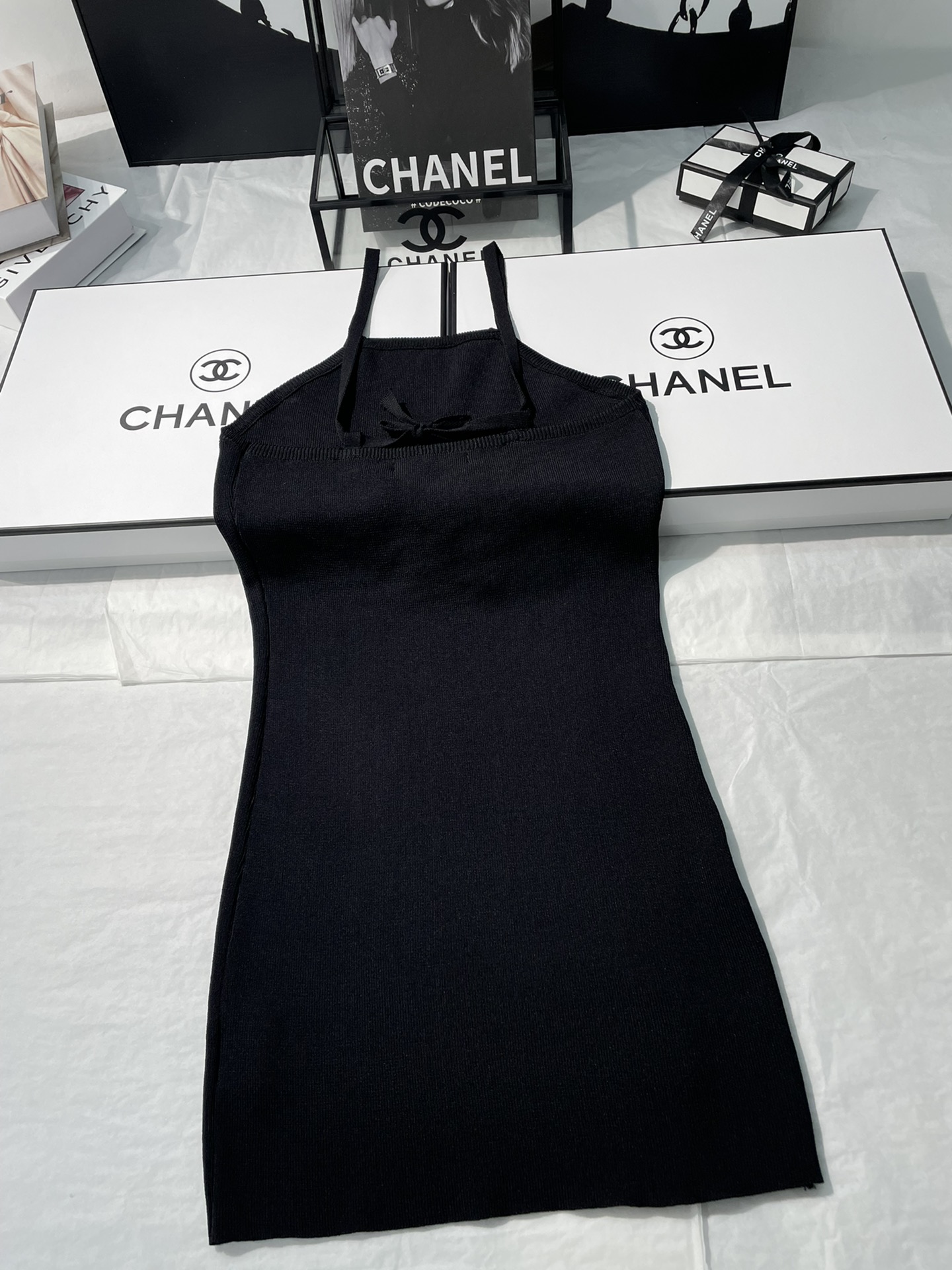 [TOP] D!or Knitted Dresses - Black - Christian Dior