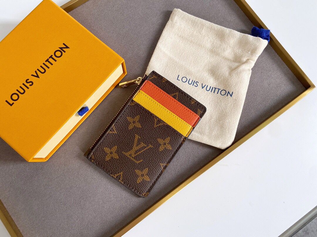 [TOP] L&V £V Zippy Monogram Card Holder - Teddy Bear - LV Louis Vuitton