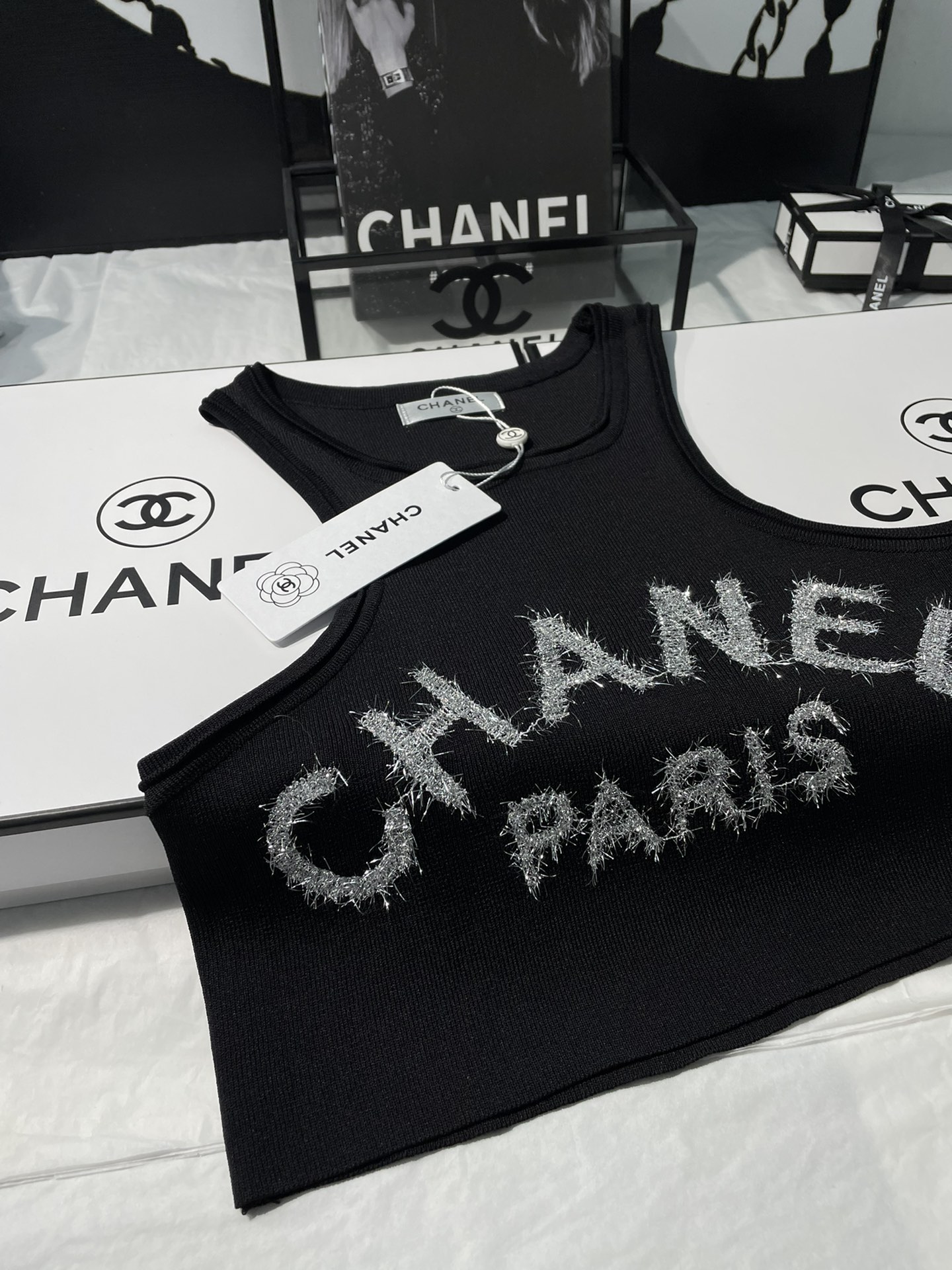 [TOP] CH@NEL Knitted Vest - 3 Color - Chanel