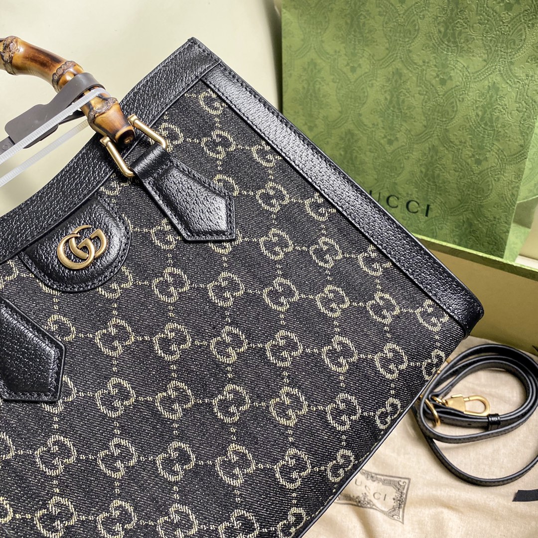 [TOP] GUCC! G*G Gucci Diana Bag-Black-2 sizes-Large-Small - Gucci