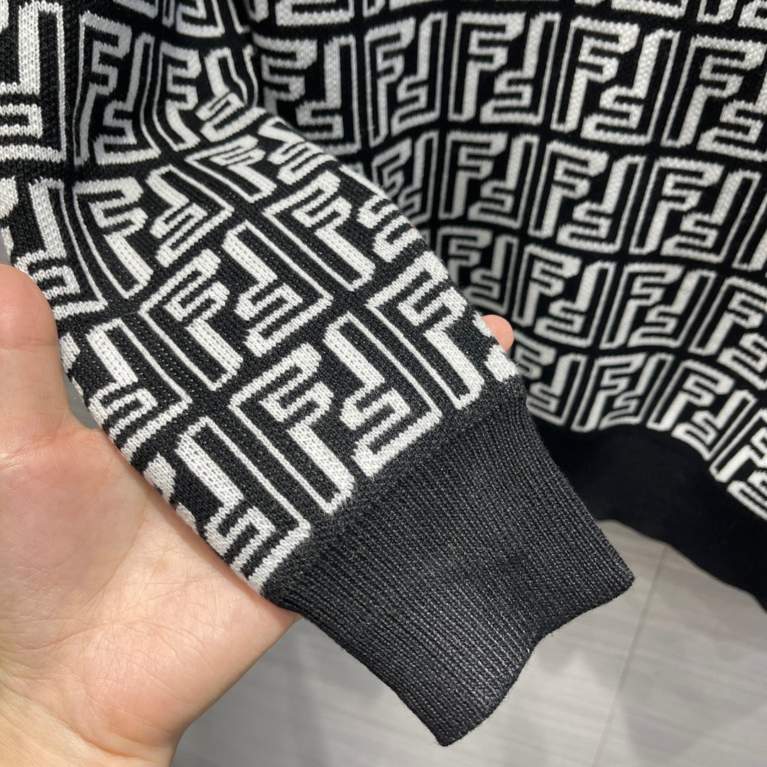 [TOP] F€NDI F€ndi 22 Sweater Black And White - Fendi