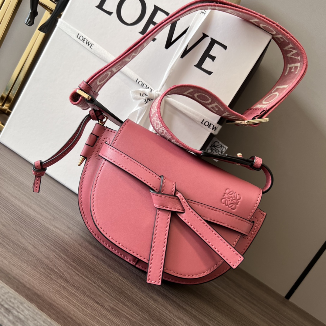 [TOP] LOEW€ Mini Gate Bag - Pink - Loewe