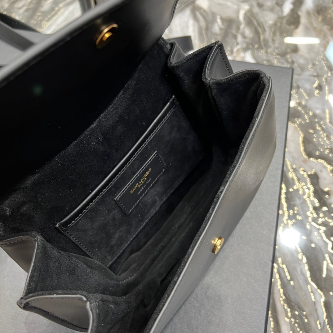 [TOP] Y$L Charlie Small Shoulder Bag - Black - Ysl Yves Saint Laurent