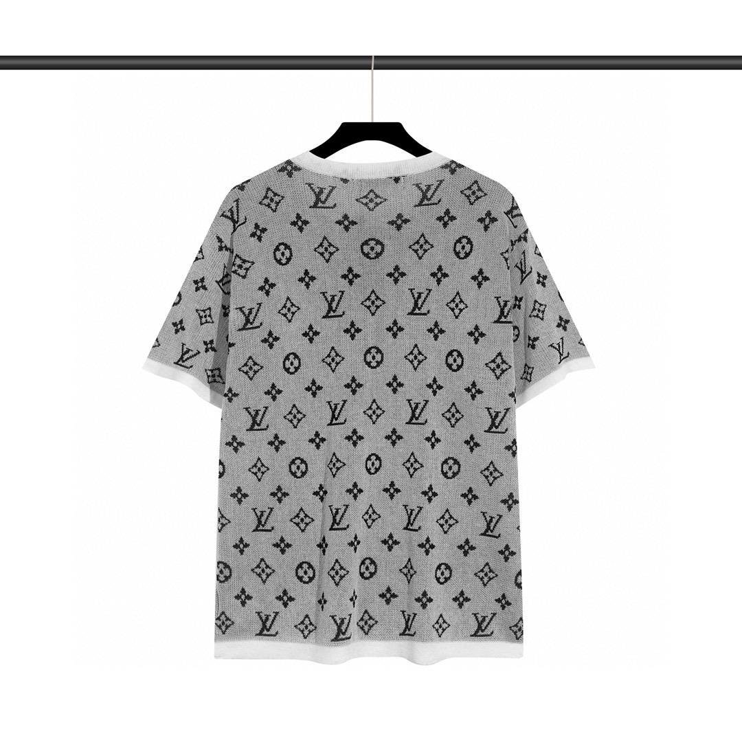 [TOP] L&V Wool Knitting T-Shirt - LV Louis Vuitton