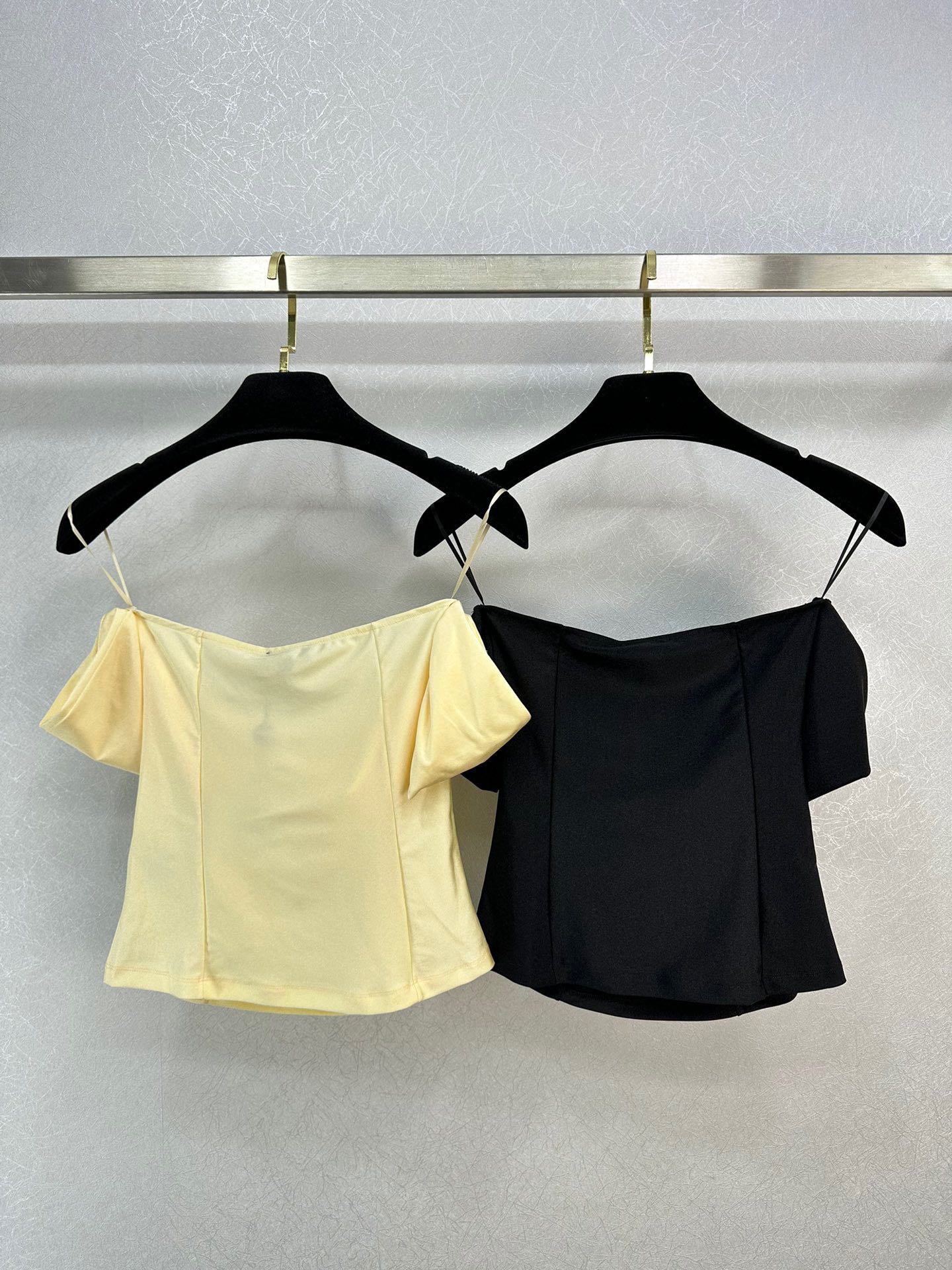 [TOP] CH@NEL Strapless T-Shirt - 2 Color - Chanel
