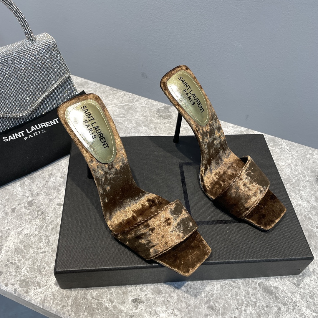 [TOP] Y$L Lacquered high heeled sandals - 2 Color - Ysl Yves Saint Laurent