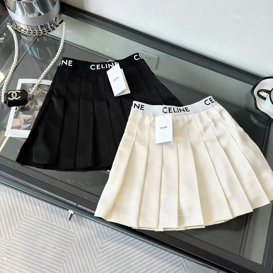 [TOP] C€LINE Pleated Skirt - 2 Color - Celine
