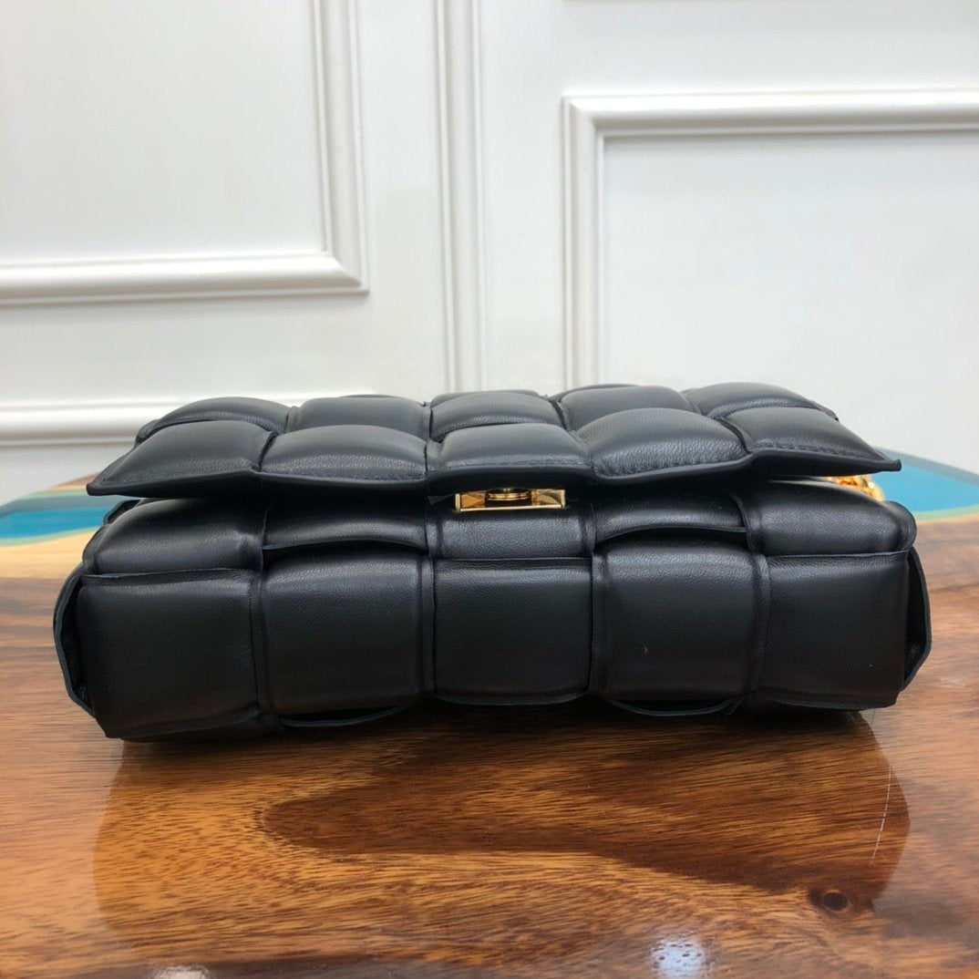 [TOP] B&V B*V Chain Bag - Black - Bottega Veneta