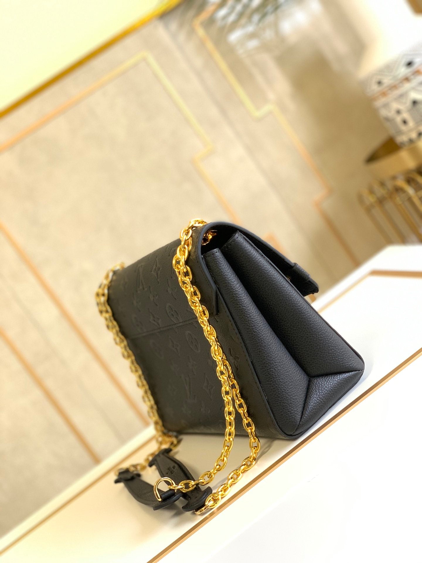[TOP] L&V L*V Vavin BB PM Empreinte Bag - Black - LV Louis Vuitton