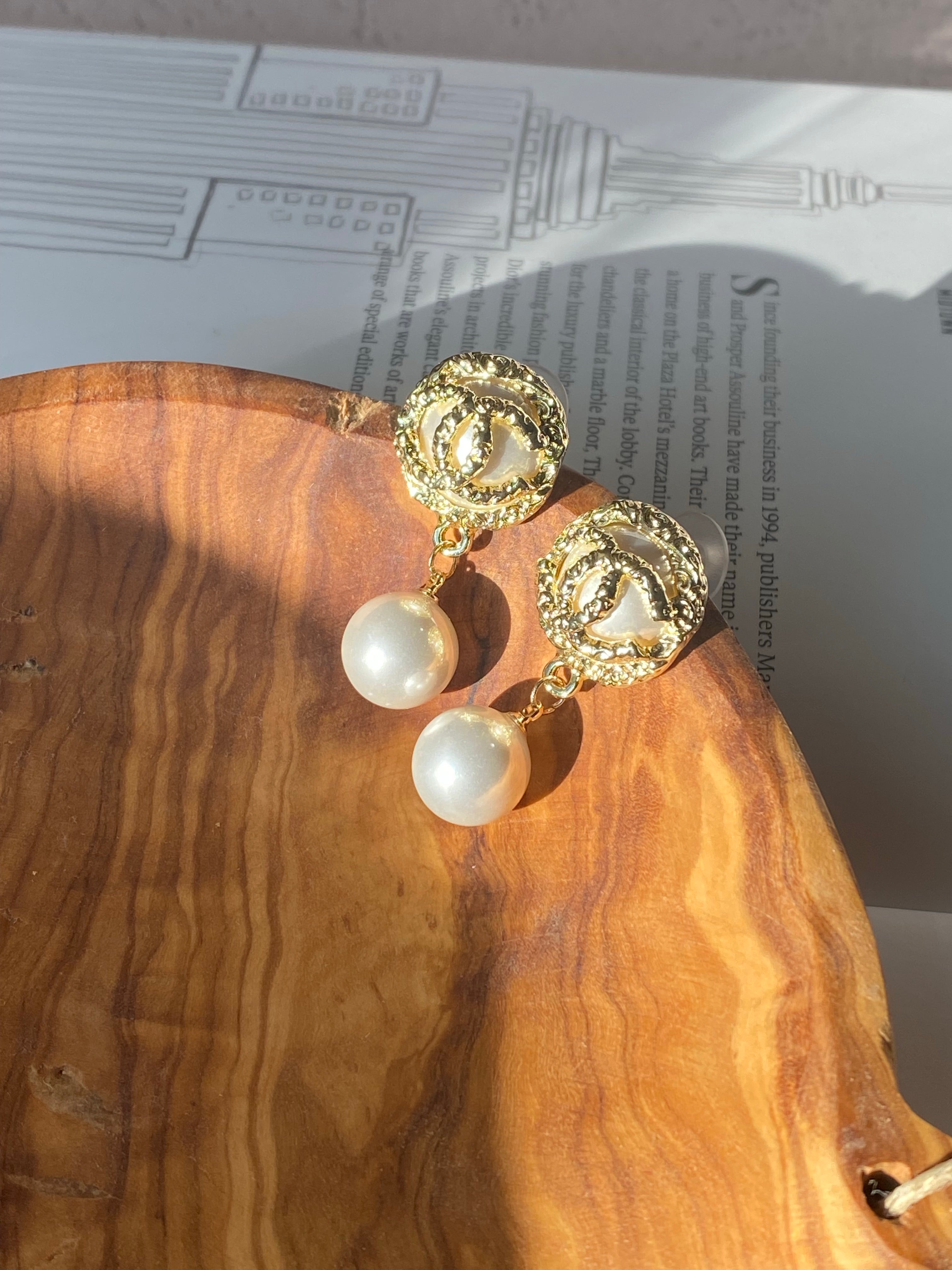 [TOP] CH@NEL Dangle Earrings - Chanel