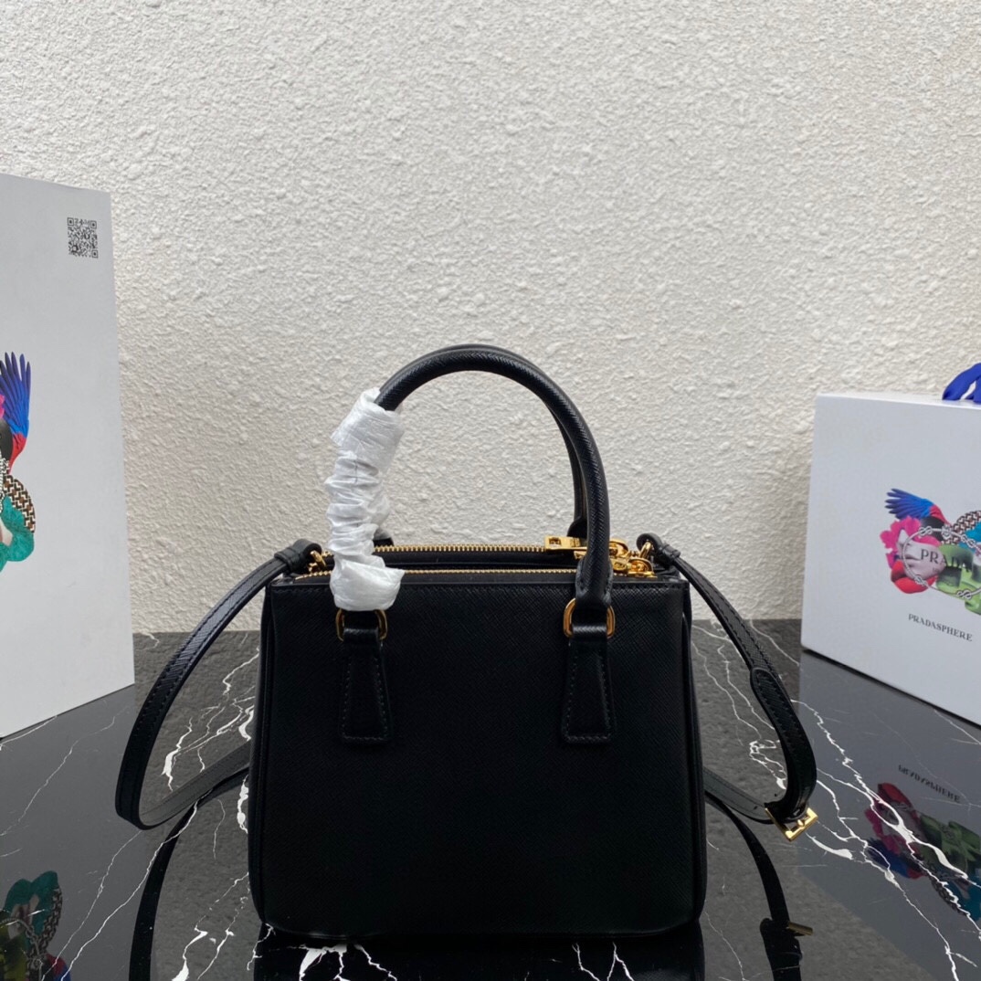 [TOP] PR@DA Galleria Mini Saffiano Bag - Black - Prada