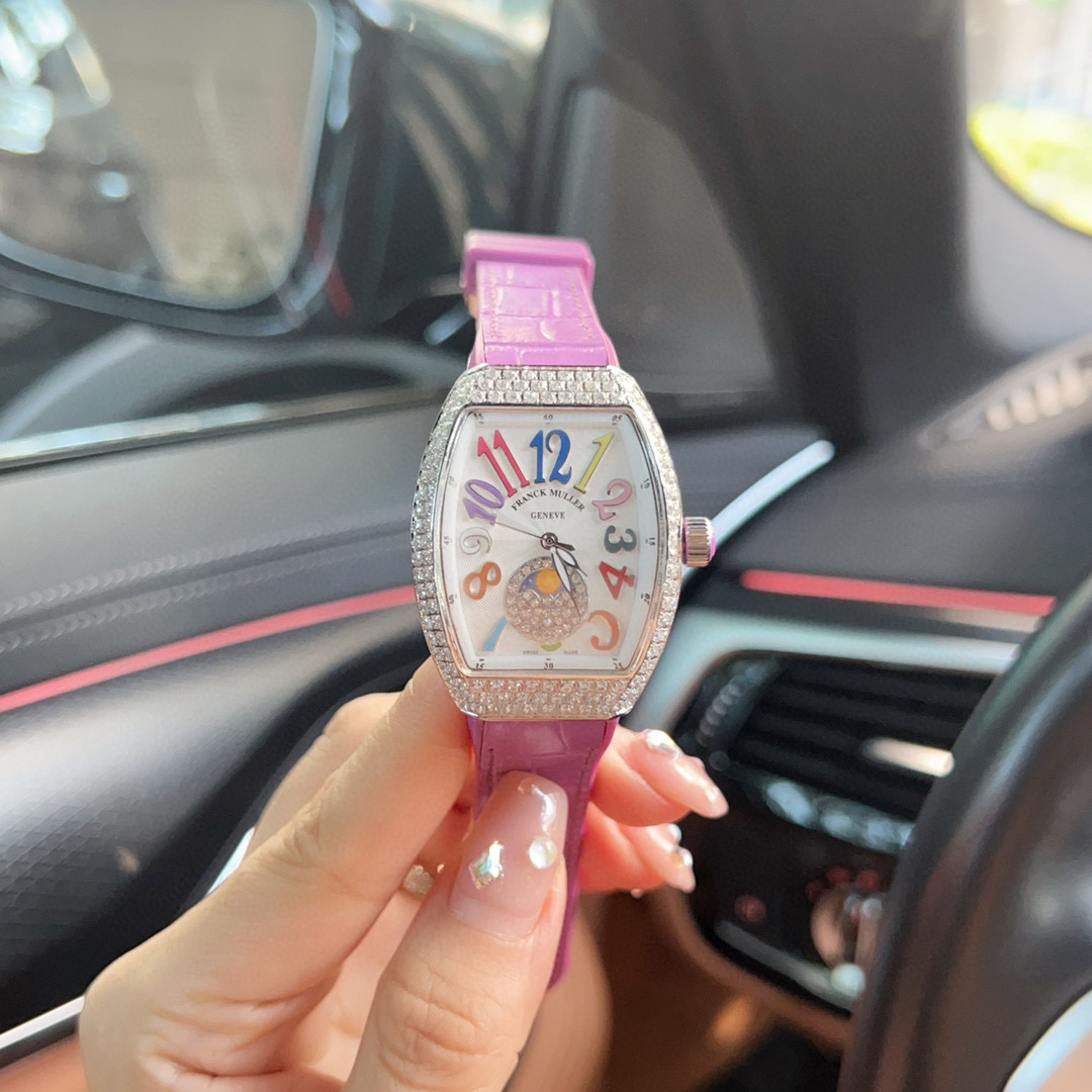 [TOP] Fr@nck Muller V32 SC DT Watch - Pink