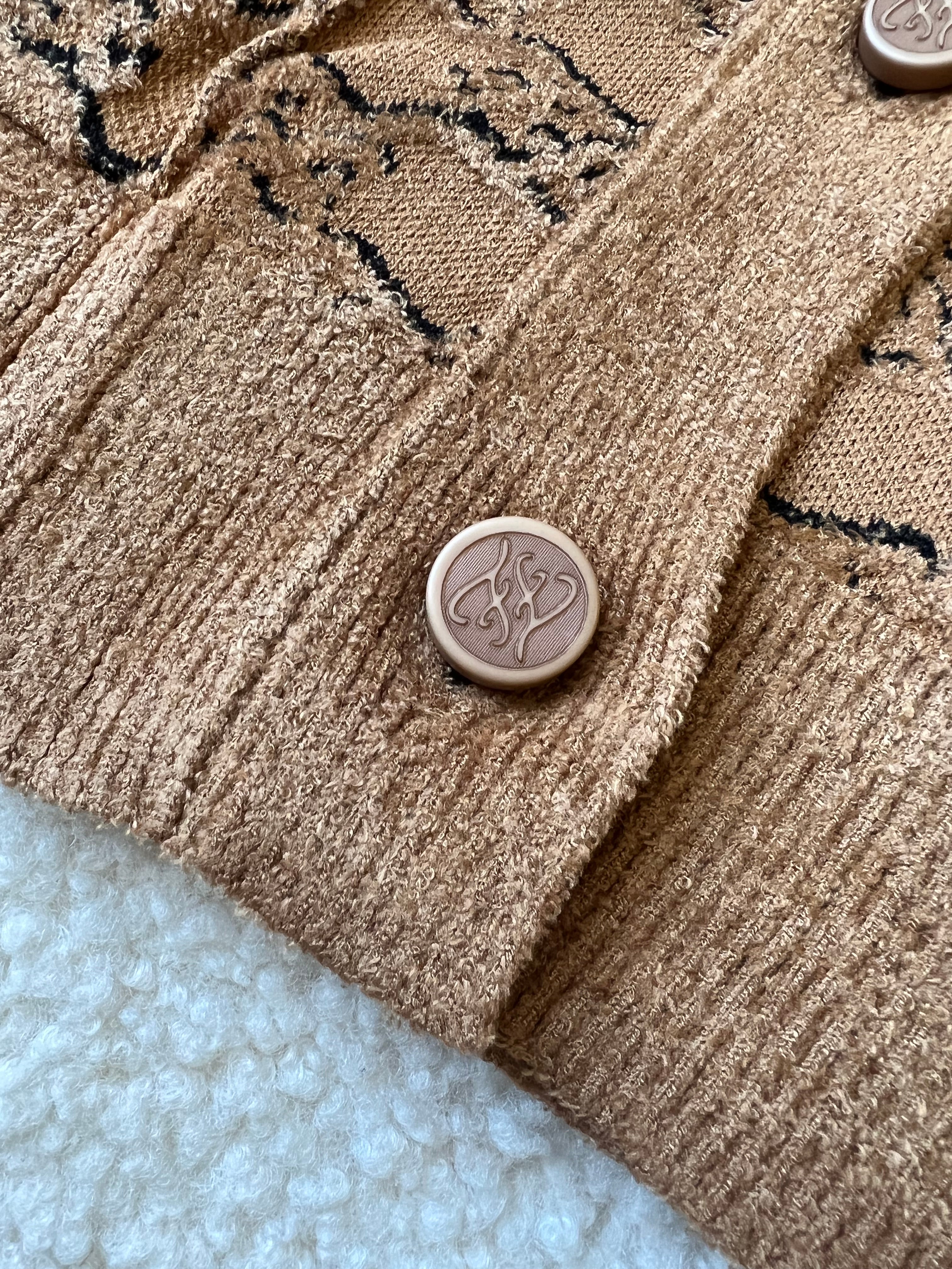 [TOP] F€NDI F€ndi Kaligraphy Cardigan - Beige - Fendi