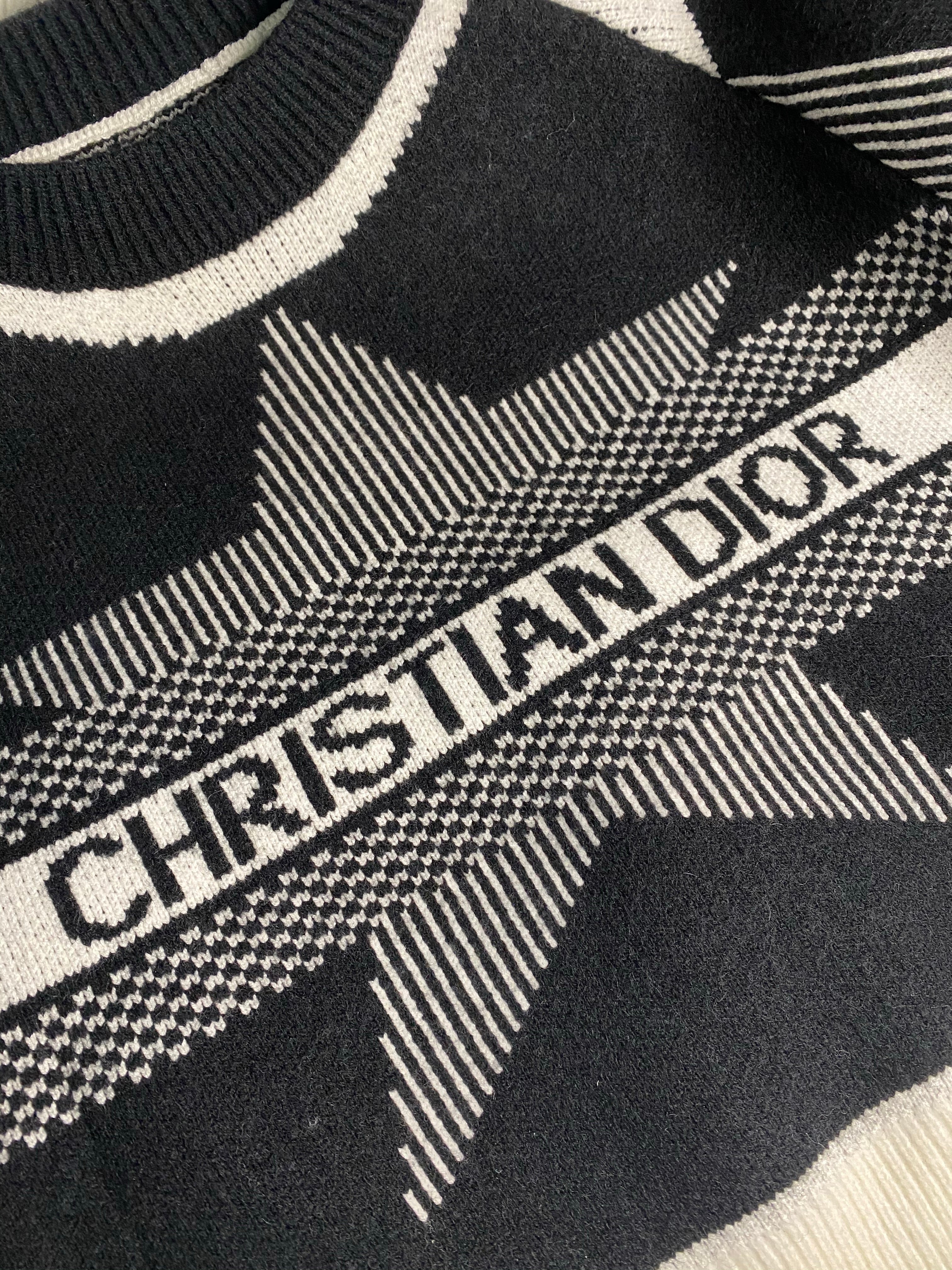 [TOP] D!or Sweaters - BLACK AND WHITE - Christian Dior