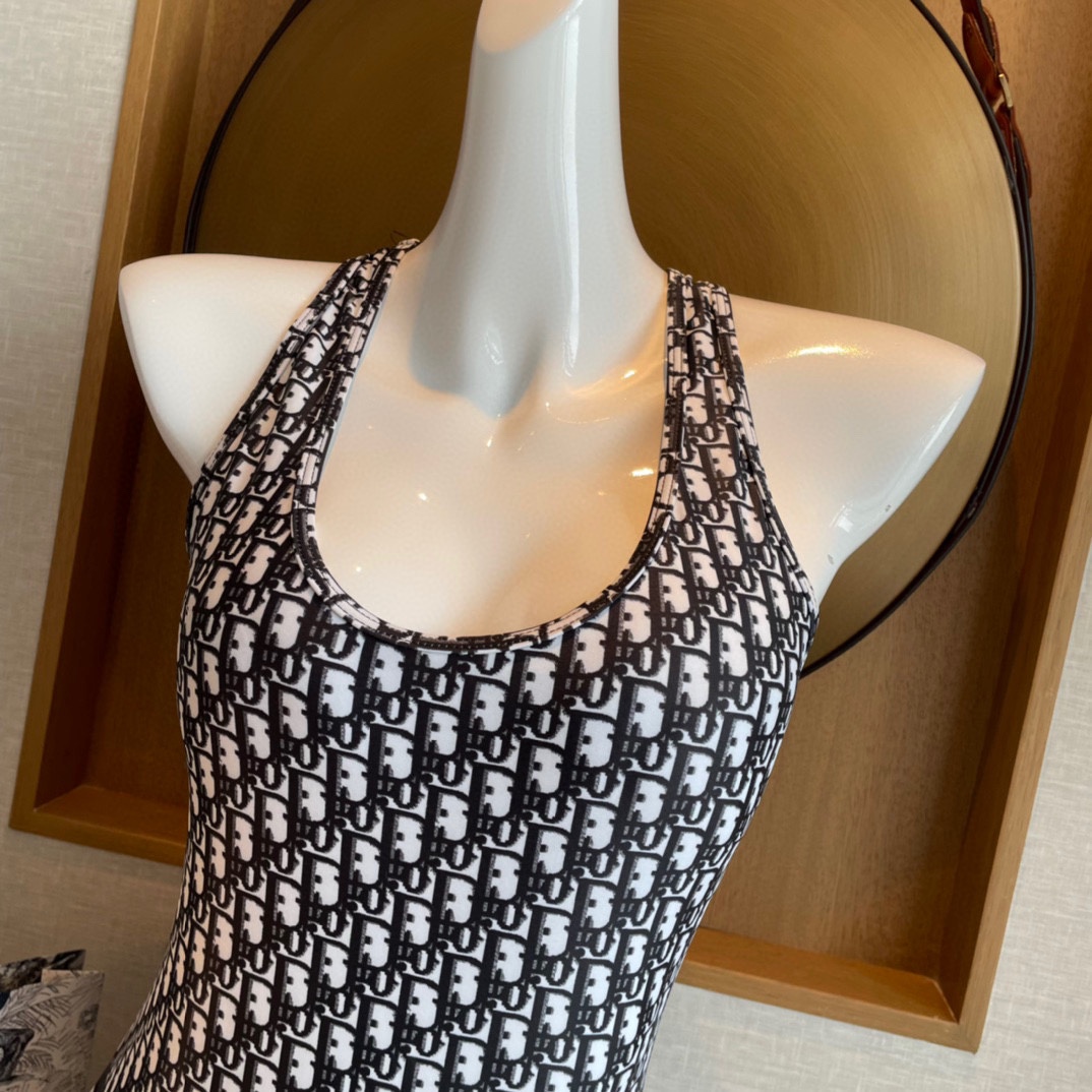 [TOP] D!or Swimsuit - Black - Christian Dior