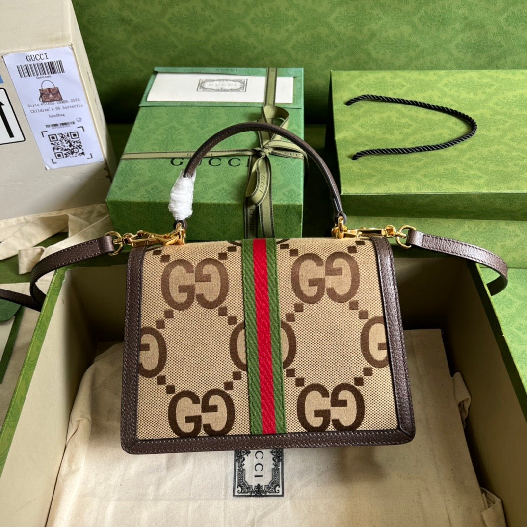 [TOP] GUCC! G*G Ophidia Small Top Handle Bag - Brown - Gucci