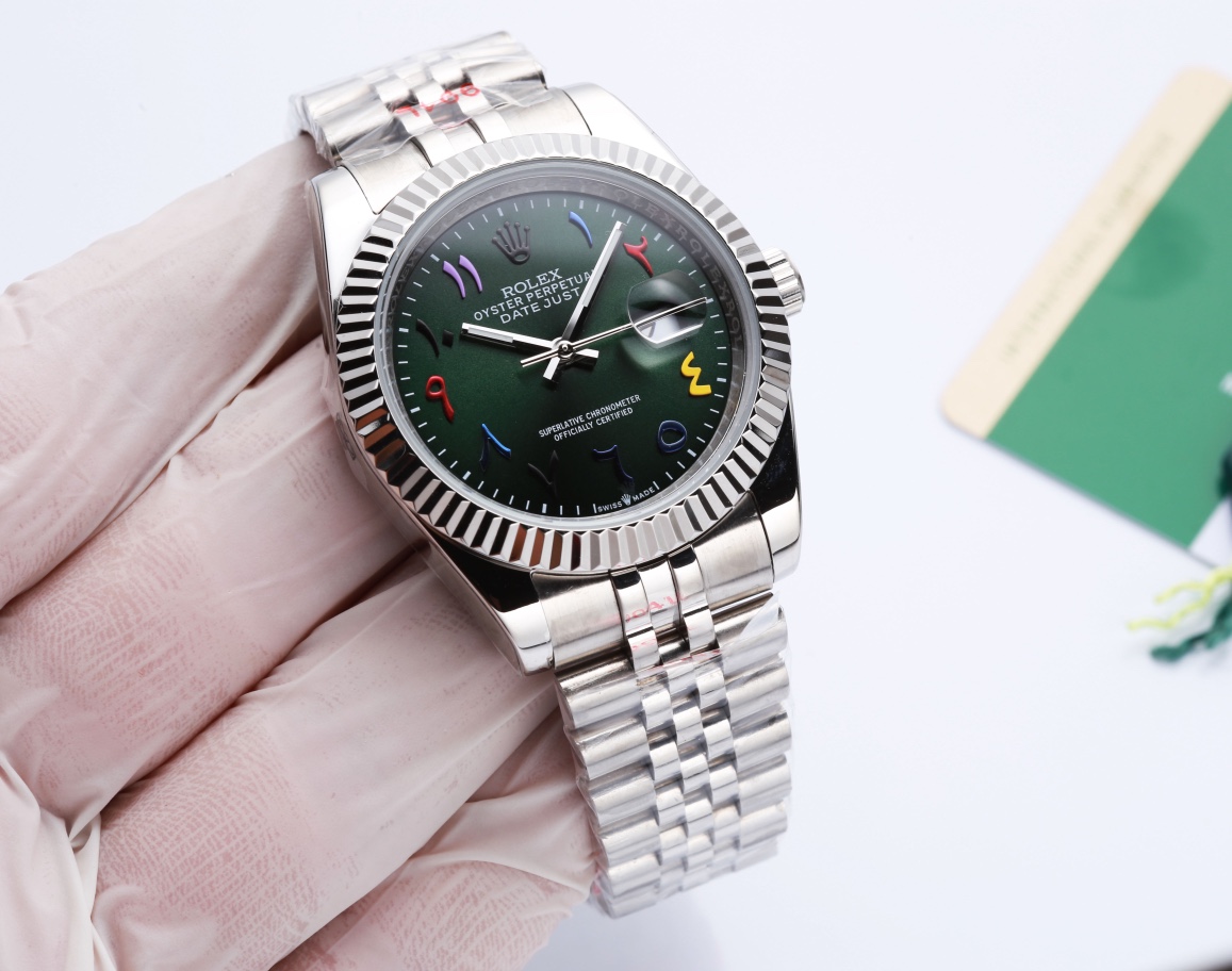 [TOP] ROL€X Rolex Watch - Silver - Rolex