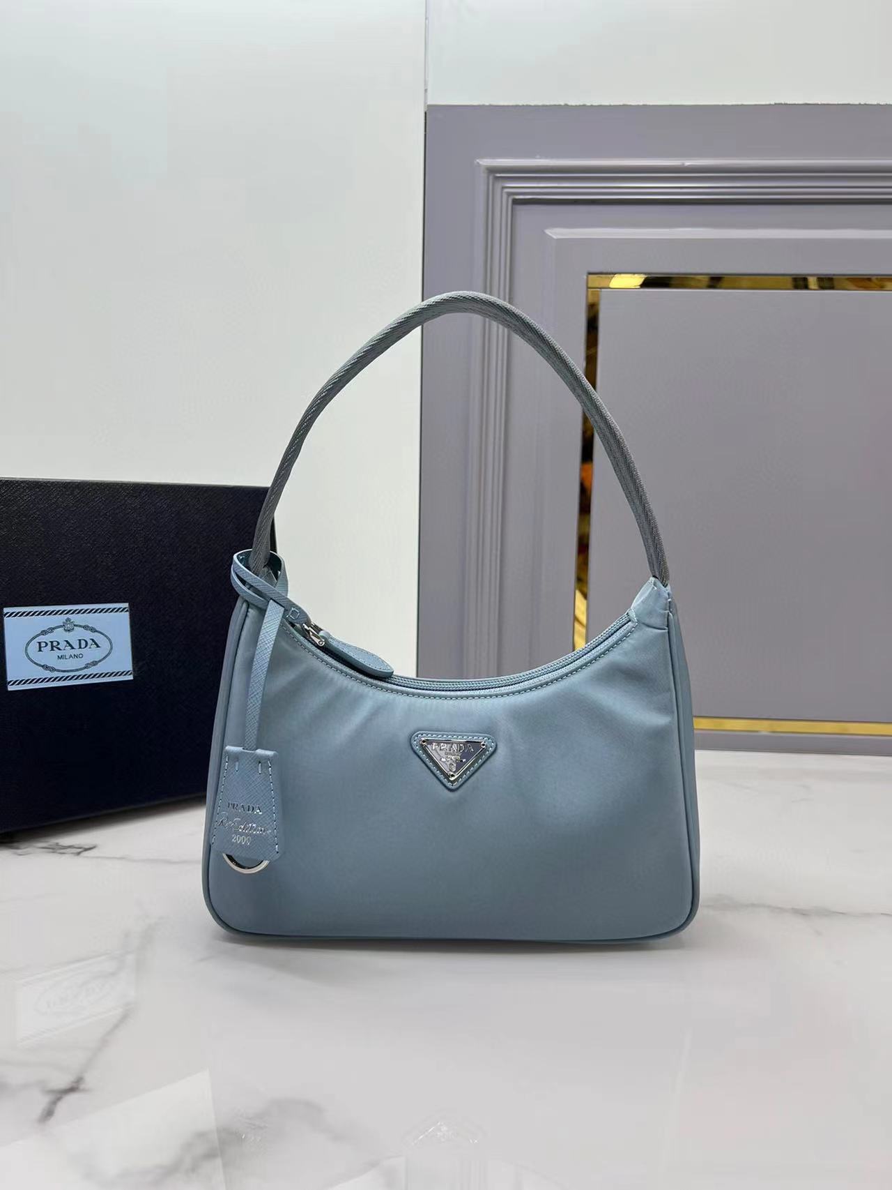 [TOP] PR@DA  Re-Nylon Re-Edition 2000 Leather Mini Bag - 2 Color - Prada