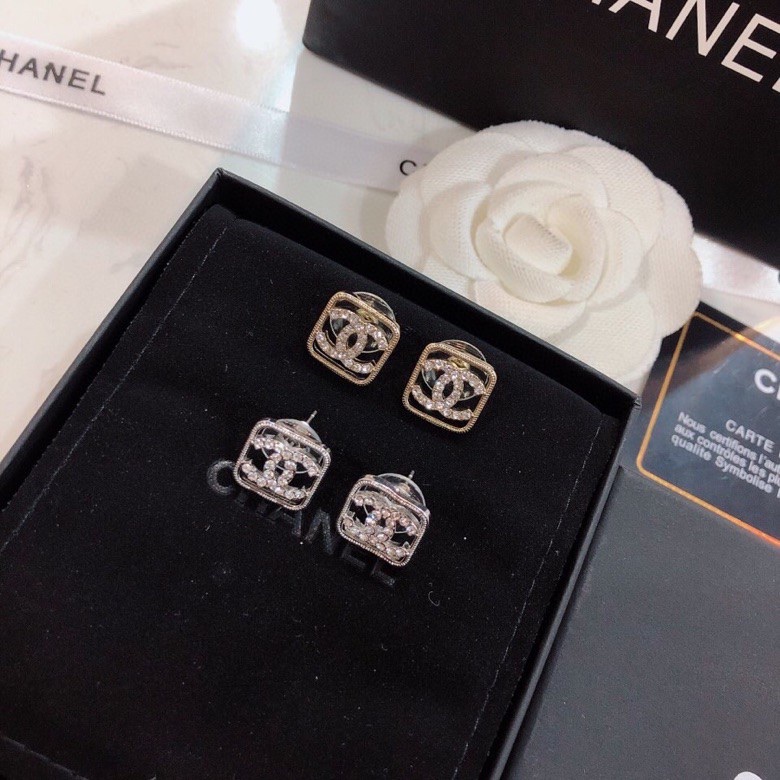[TOP] CH@NEL Double C Earrings - 2 colors - Chanel