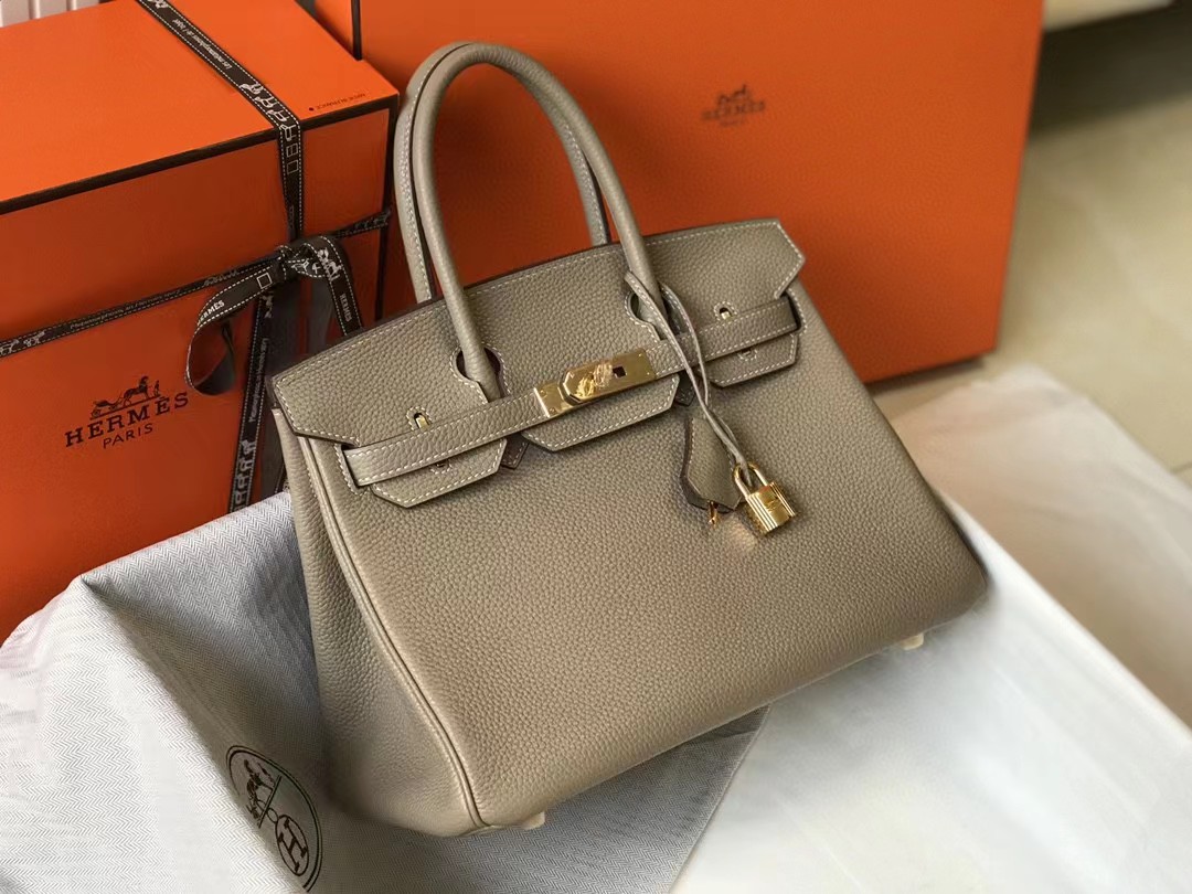 [TOP] H€RMES Togo Birkin Bag 25cm - GHW - Hermes