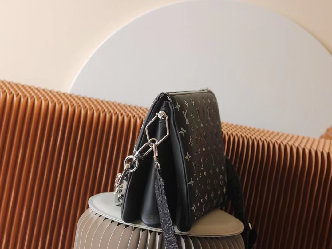 [TOP] L&V LV Pochette Coussin Bag - Black - SHW - LV Louis Vuitton
