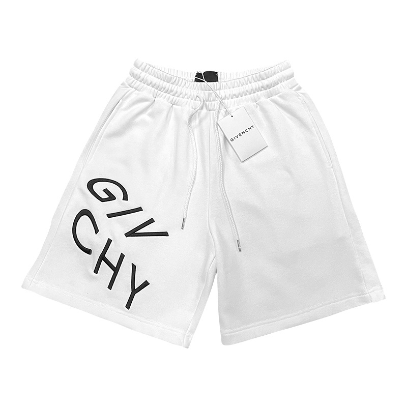 [TOP] GIV€NCHY Men's  GIVENCHY Logo Shorts - Gray - GIVENCHY