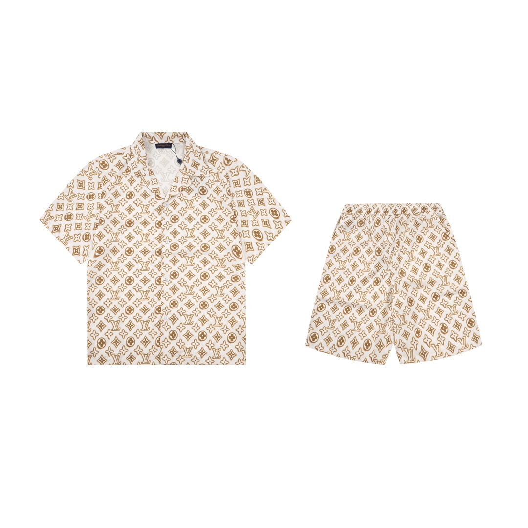 [TOP] L&V 1v 2023ss Men's T-Shirt Shorts Set - 2 Color - LV Louis Vuitton