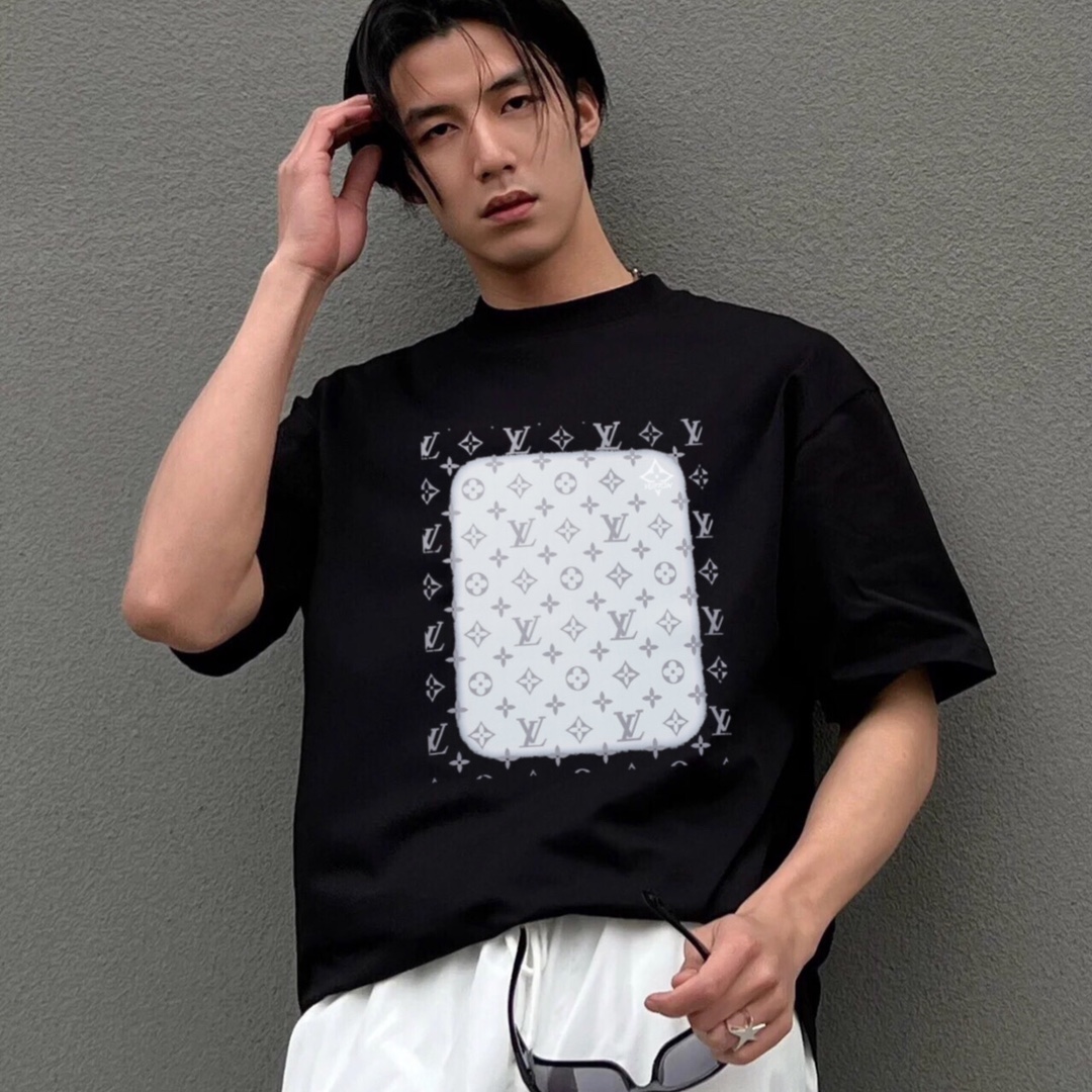 [TOP] L&V Men's 1v 2023ss T-Shirt - 2 Color - LV Louis Vuitton