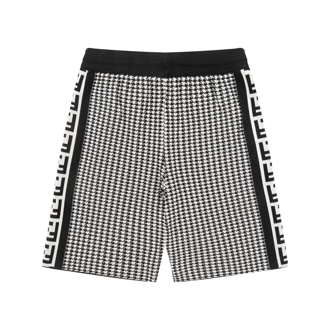 [TOP] F€NDI Men's Knitted Shorts - Black - Fendi
