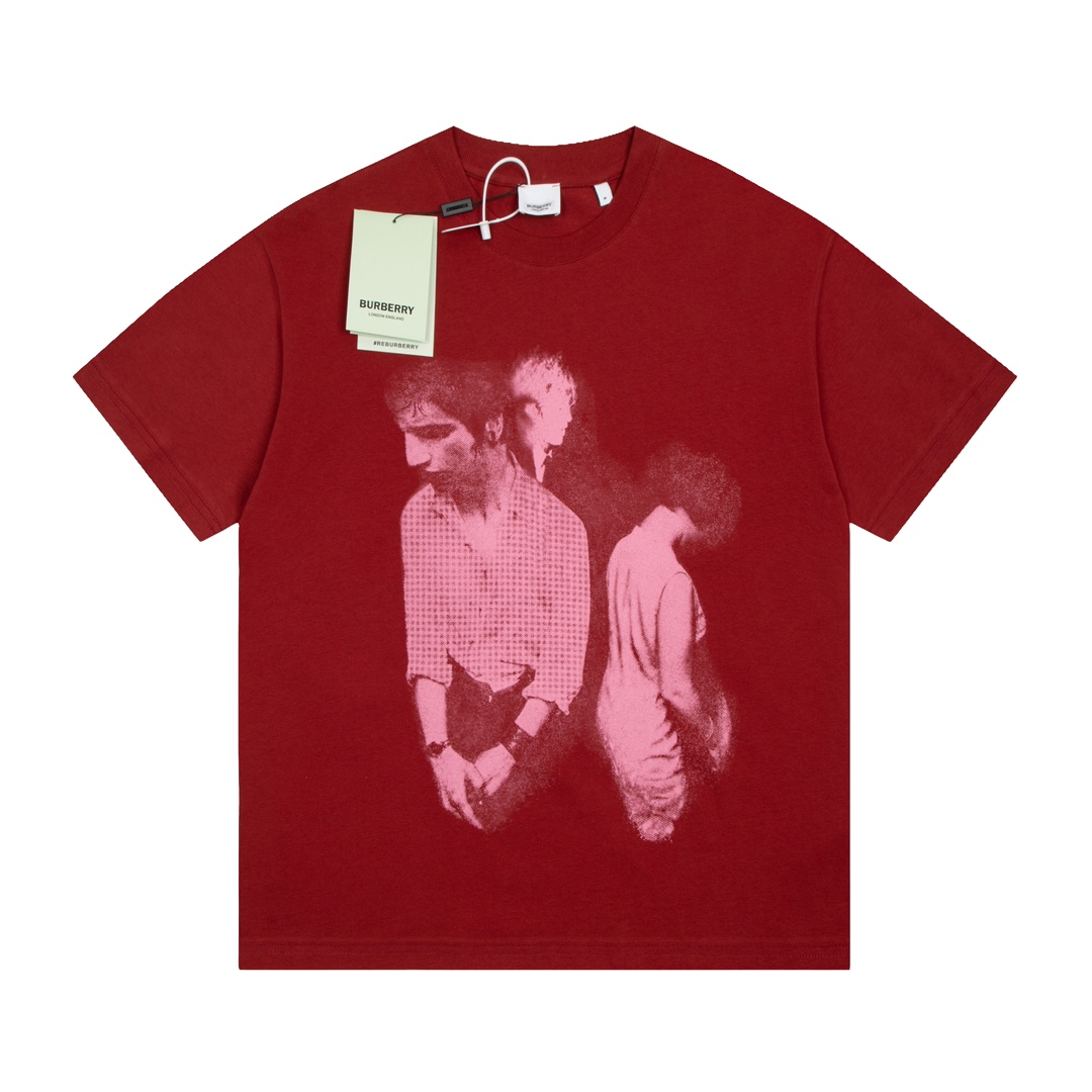 [TOP] BURB€RRY 23ss Printing  Men's T-Shirt  - 2 Color - Burberry